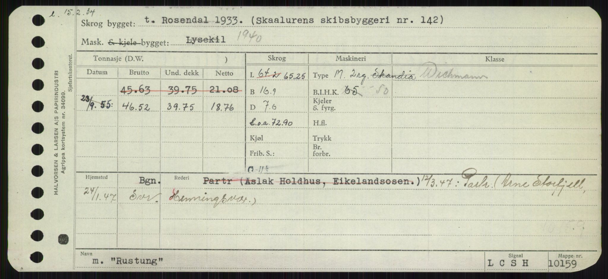 Sjøfartsdirektoratet med forløpere, Skipsmålingen, AV/RA-S-1627/H/Ha/L0004/0002: Fartøy, Mas-R / Fartøy, Odin-R, p. 905