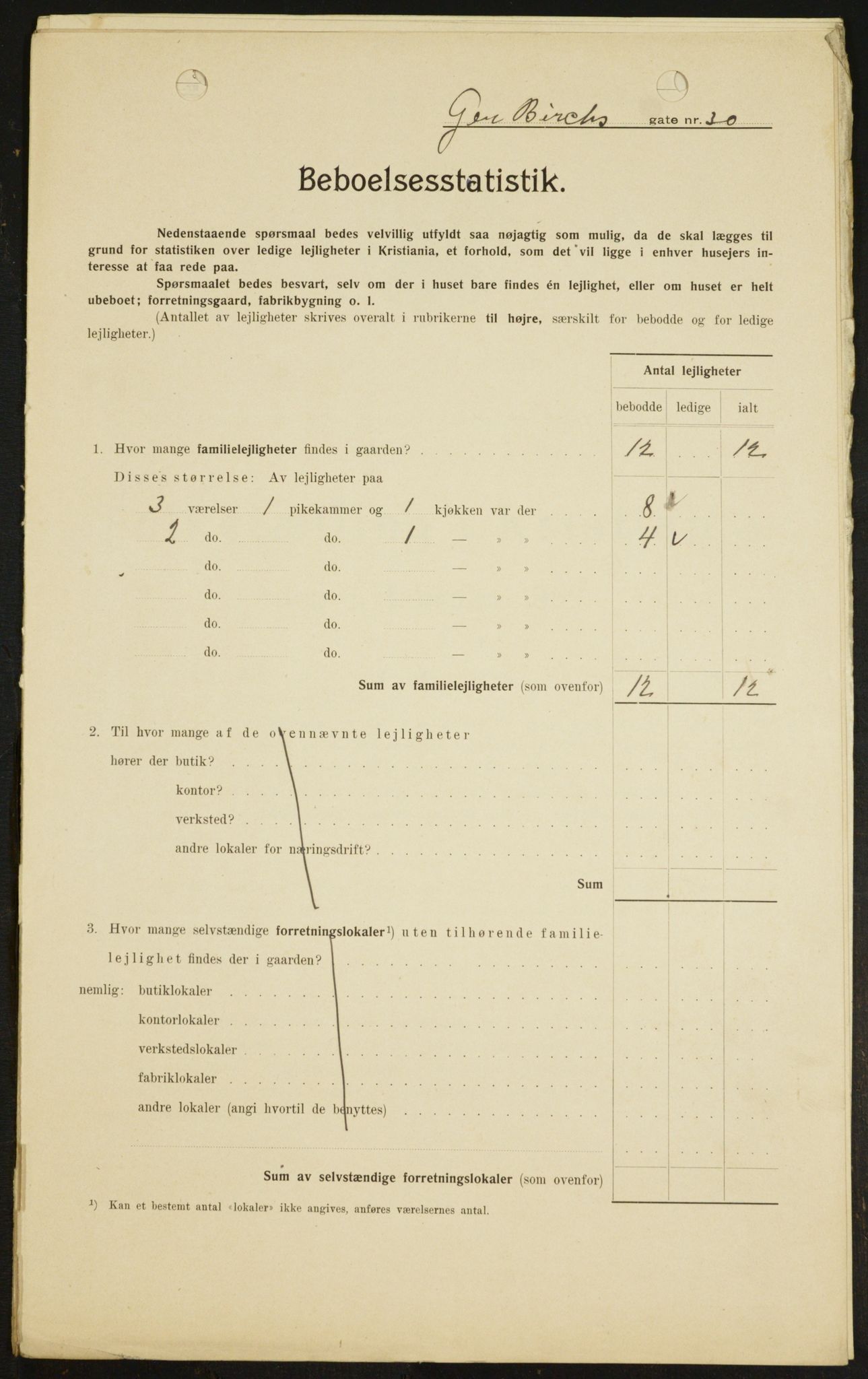 OBA, Municipal Census 1909 for Kristiania, 1909, p. 26423