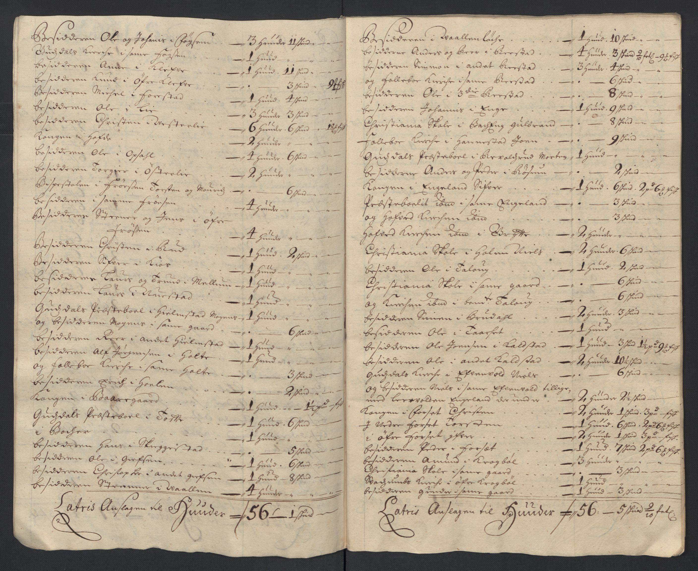 Rentekammeret inntil 1814, Reviderte regnskaper, Fogderegnskap, RA/EA-4092/R17/L1178: Fogderegnskap Gudbrandsdal, 1705-1707, p. 209