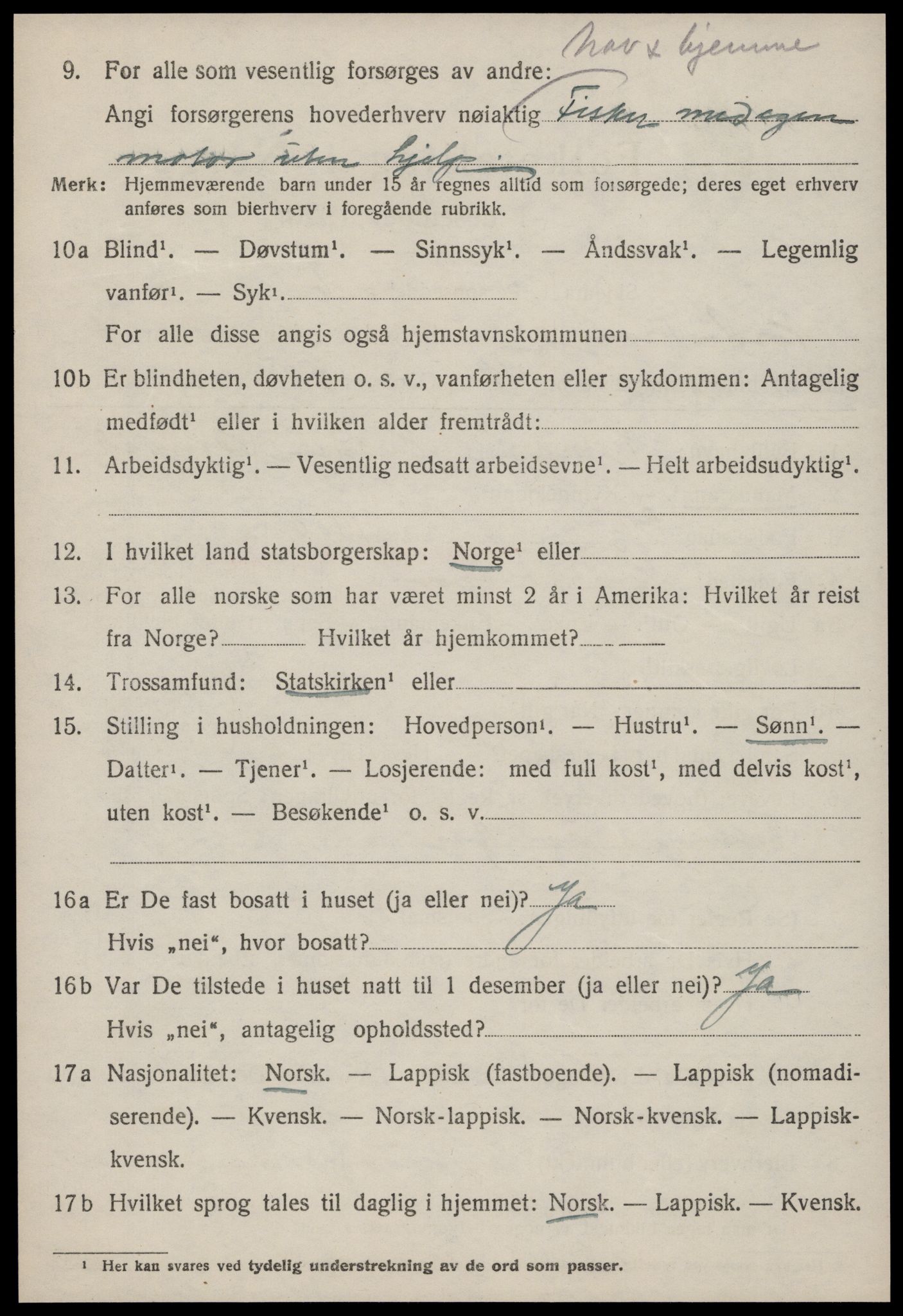 SAT, 1920 census for Nord-Frøya, 1920, p. 8622