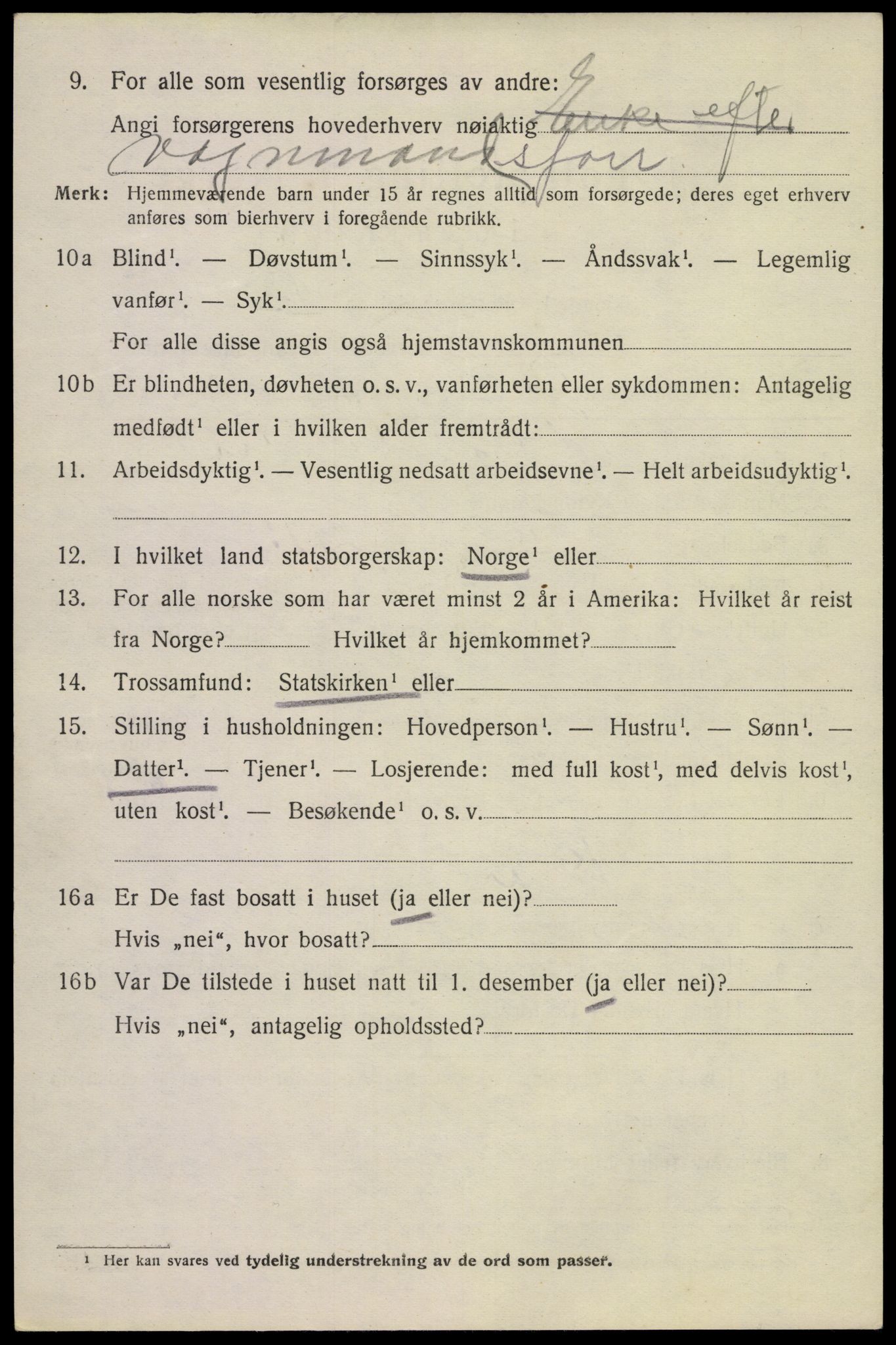 SAKO, 1920 census for Tinn, 1920, p. 17725