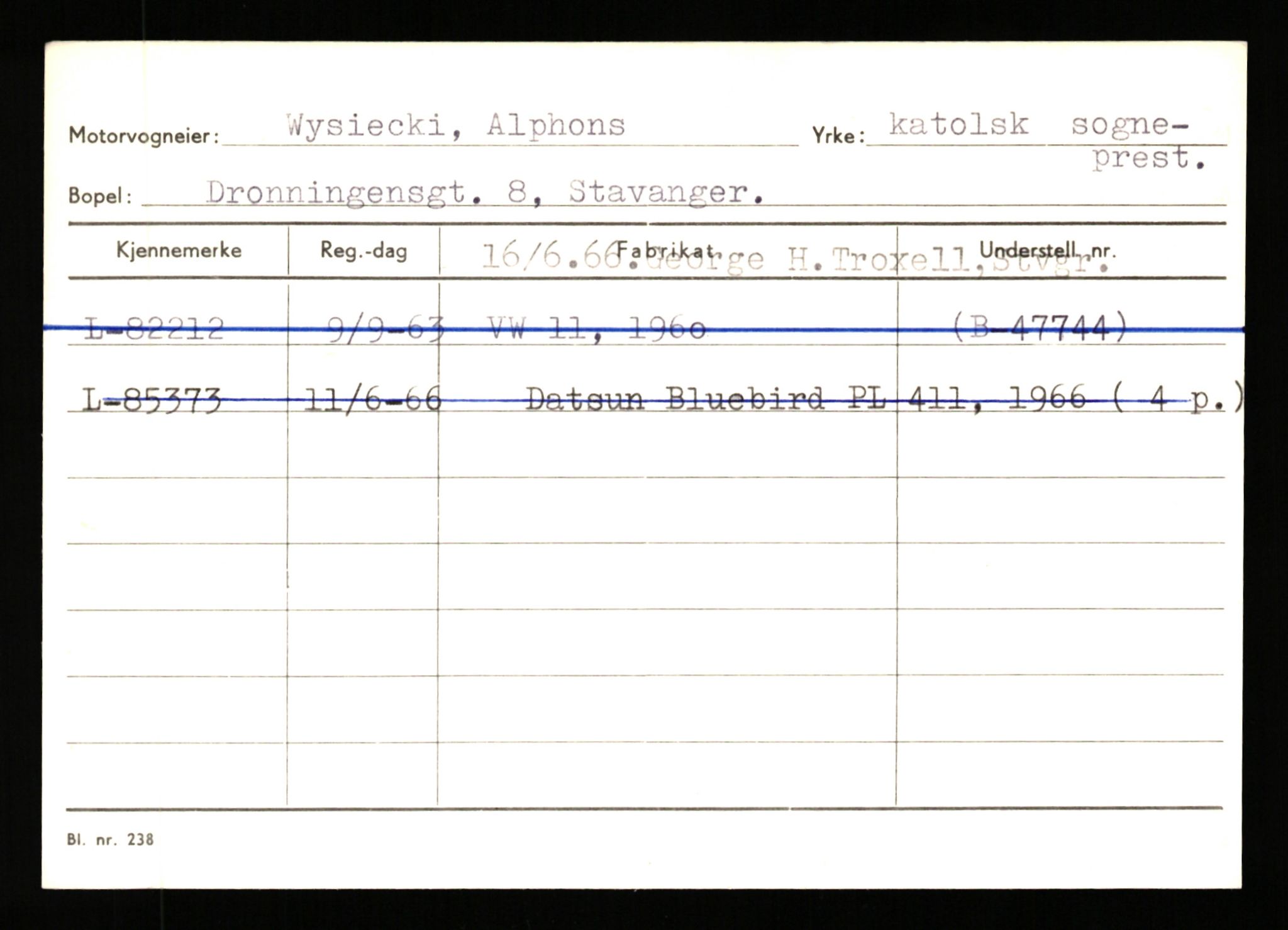 Stavanger trafikkstasjon, SAST/A-101942/0/H/L0043: Viste - Øksendal, 1930-1971, p. 867