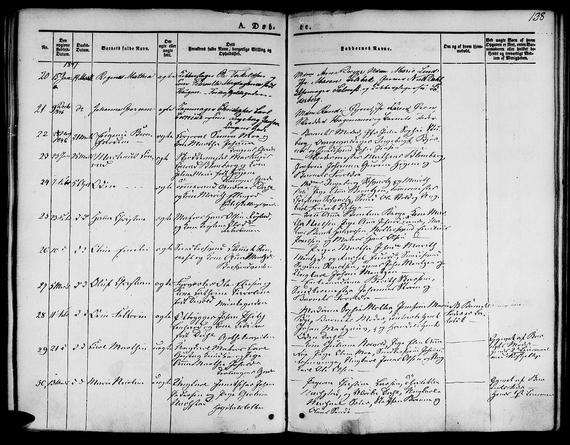 Ministerialprotokoller, klokkerbøker og fødselsregistre - Sør-Trøndelag, AV/SAT-A-1456/601/L0048: Parish register (official) no. 601A16, 1840-1847, p. 138