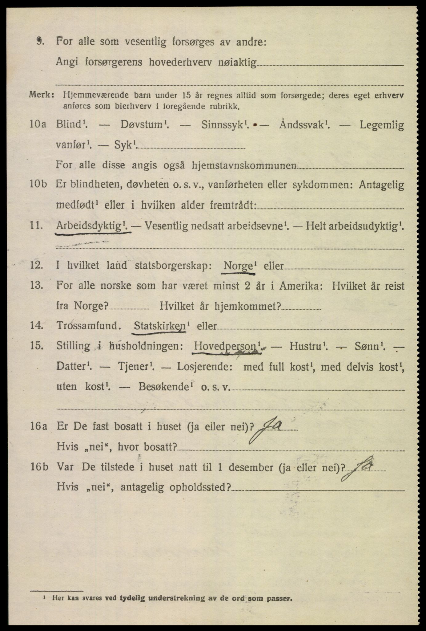 SAK, 1920 census for Eide, 1920, p. 1031