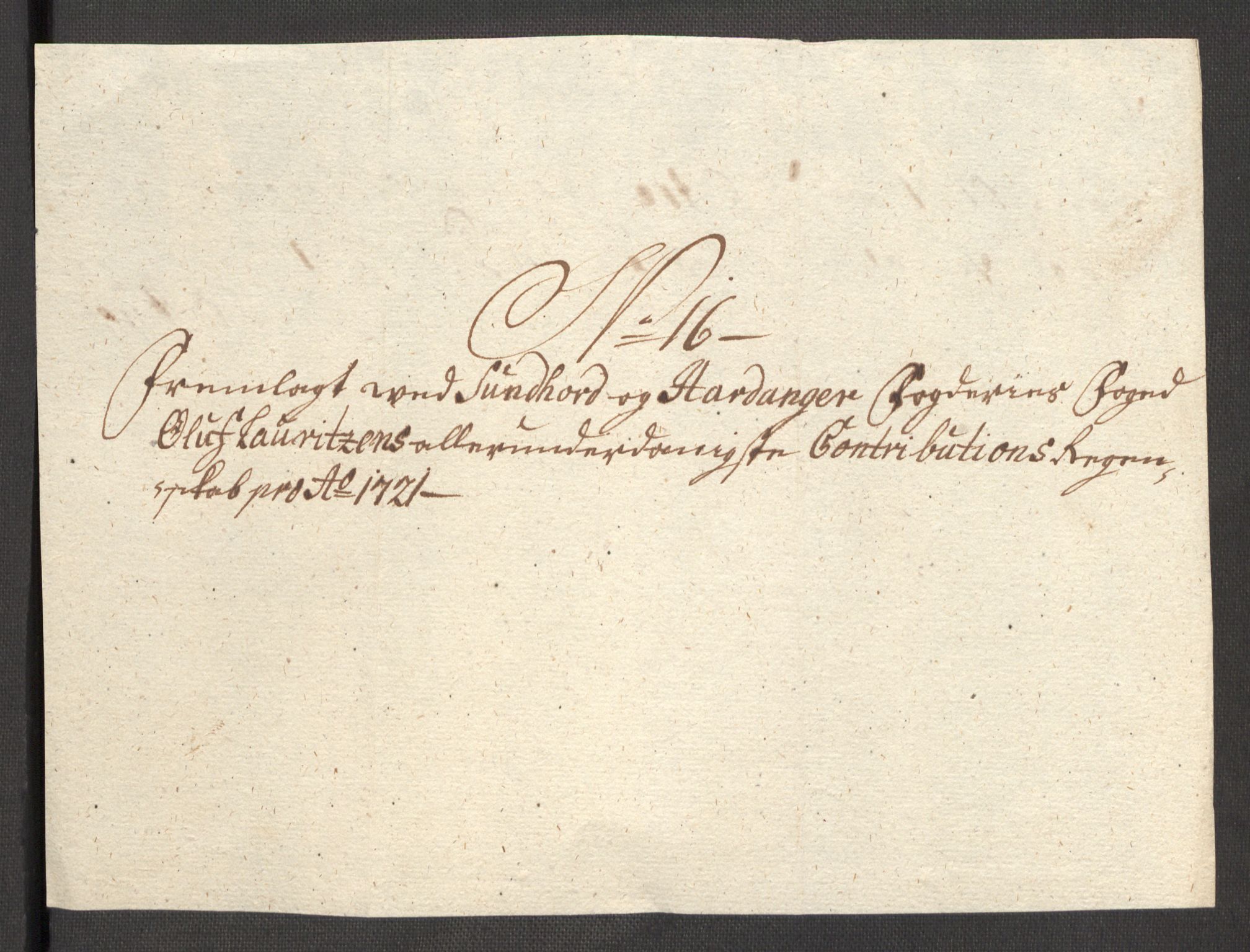 Rentekammeret inntil 1814, Reviderte regnskaper, Fogderegnskap, AV/RA-EA-4092/R48/L3000: Fogderegnskap Sunnhordland og Hardanger, 1721, p. 138