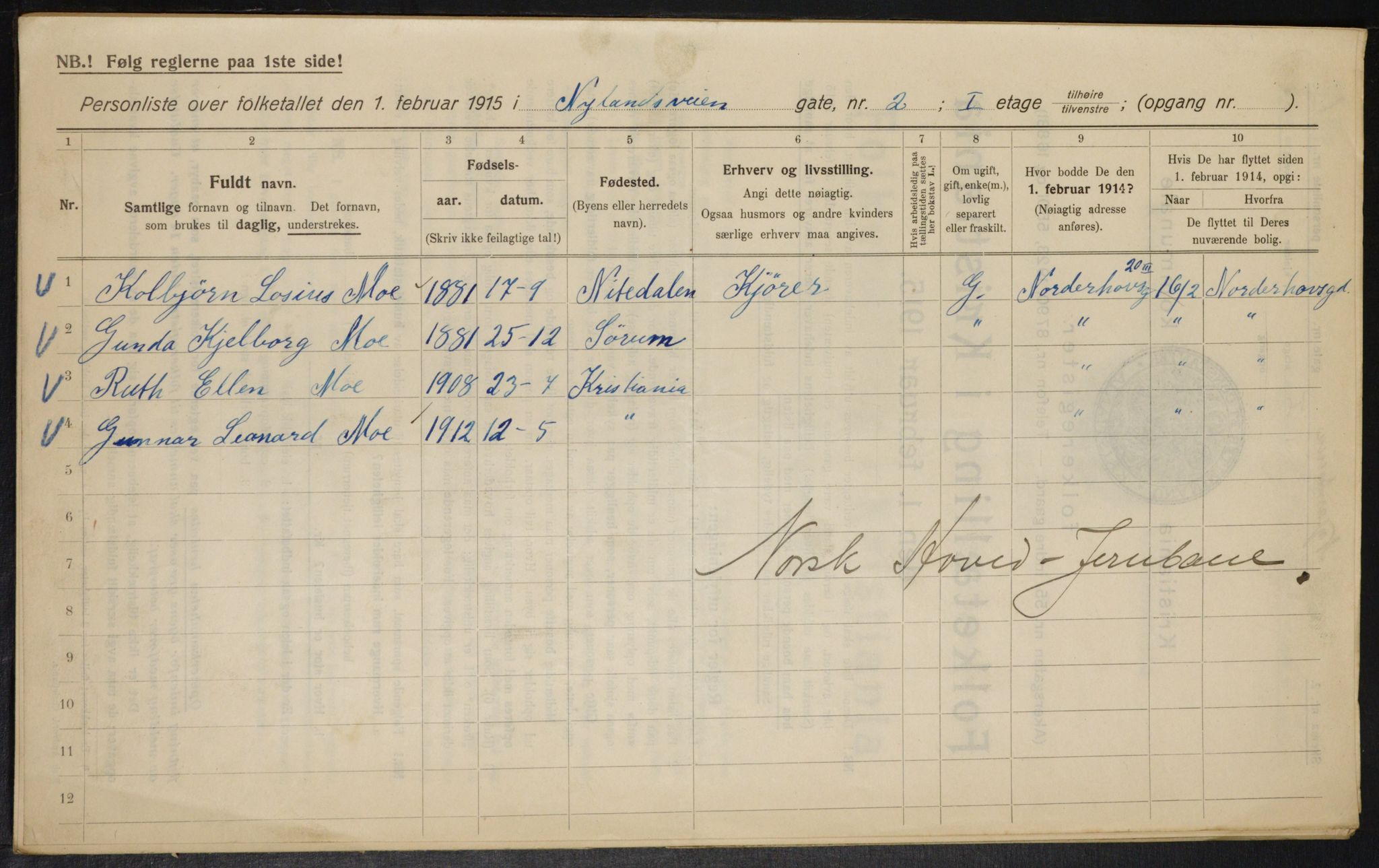 OBA, Municipal Census 1915 for Kristiania, 1915, p. 73402