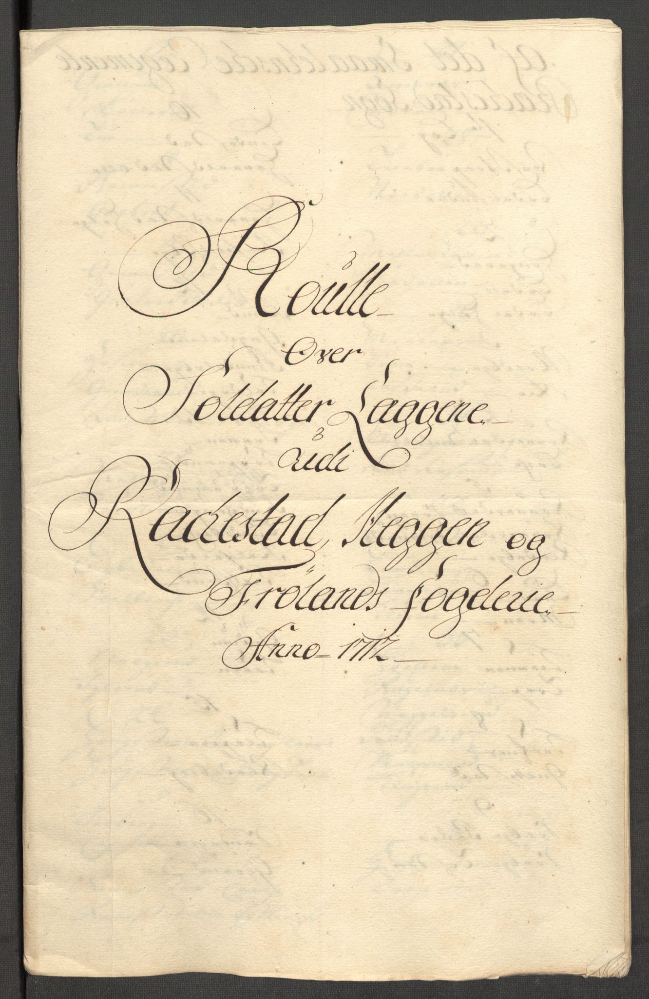 Rentekammeret inntil 1814, Reviderte regnskaper, Fogderegnskap, AV/RA-EA-4092/R07/L0305: Fogderegnskap Rakkestad, Heggen og Frøland, 1712, p. 293