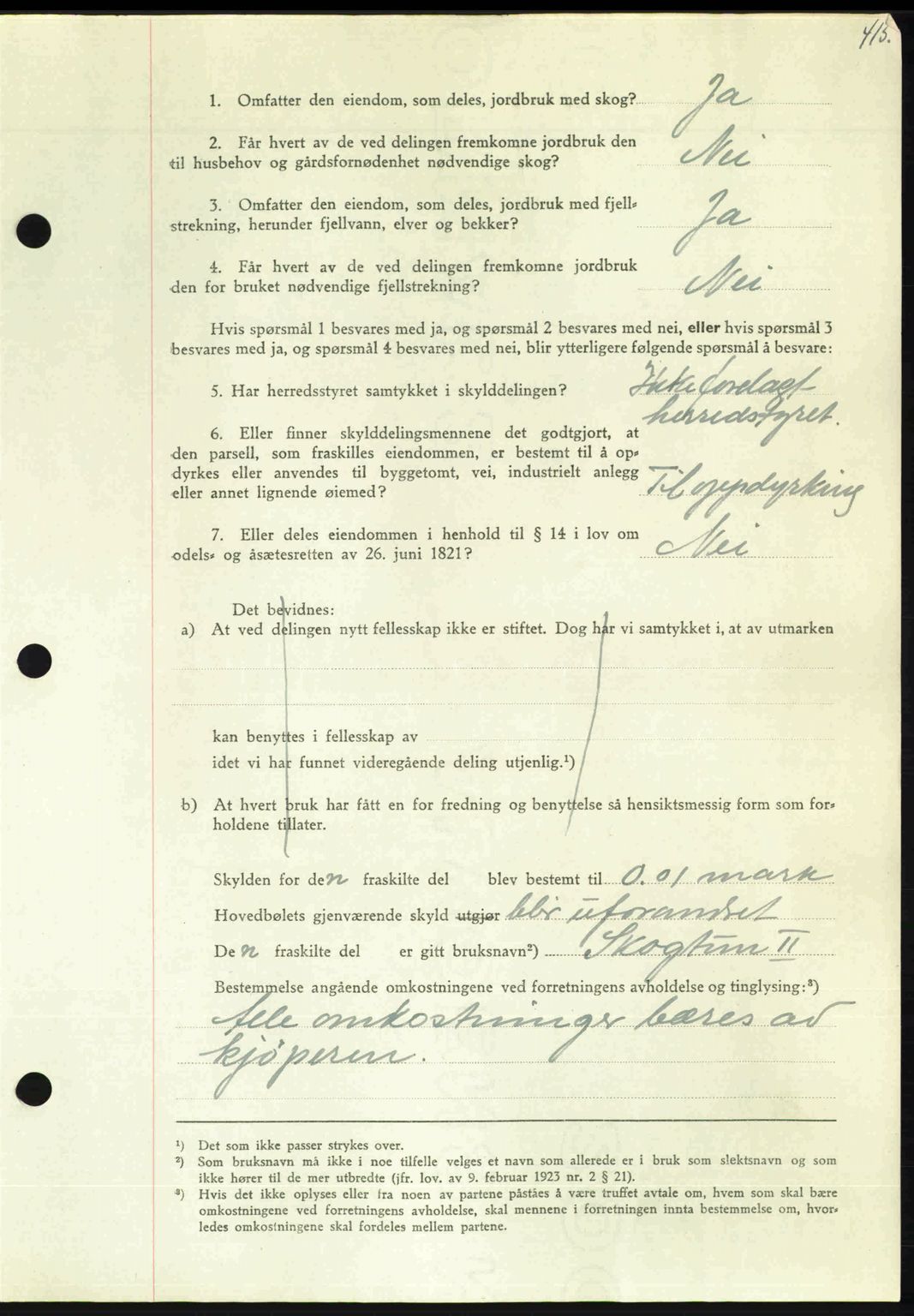 Nordmøre sorenskriveri, AV/SAT-A-4132/1/2/2Ca: Mortgage book no. A102, 1946-1946, Diary no: : 1637/1946