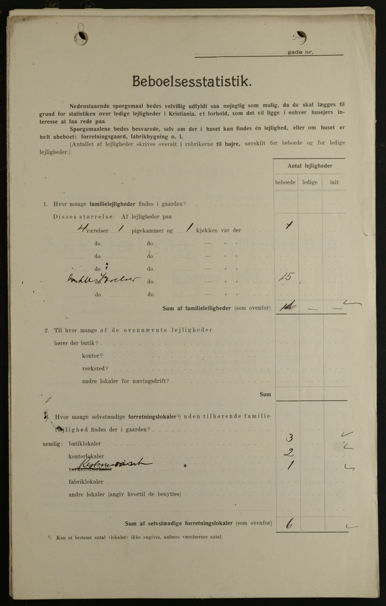 OBA, Municipal Census 1908 for Kristiania, 1908, p. 37353