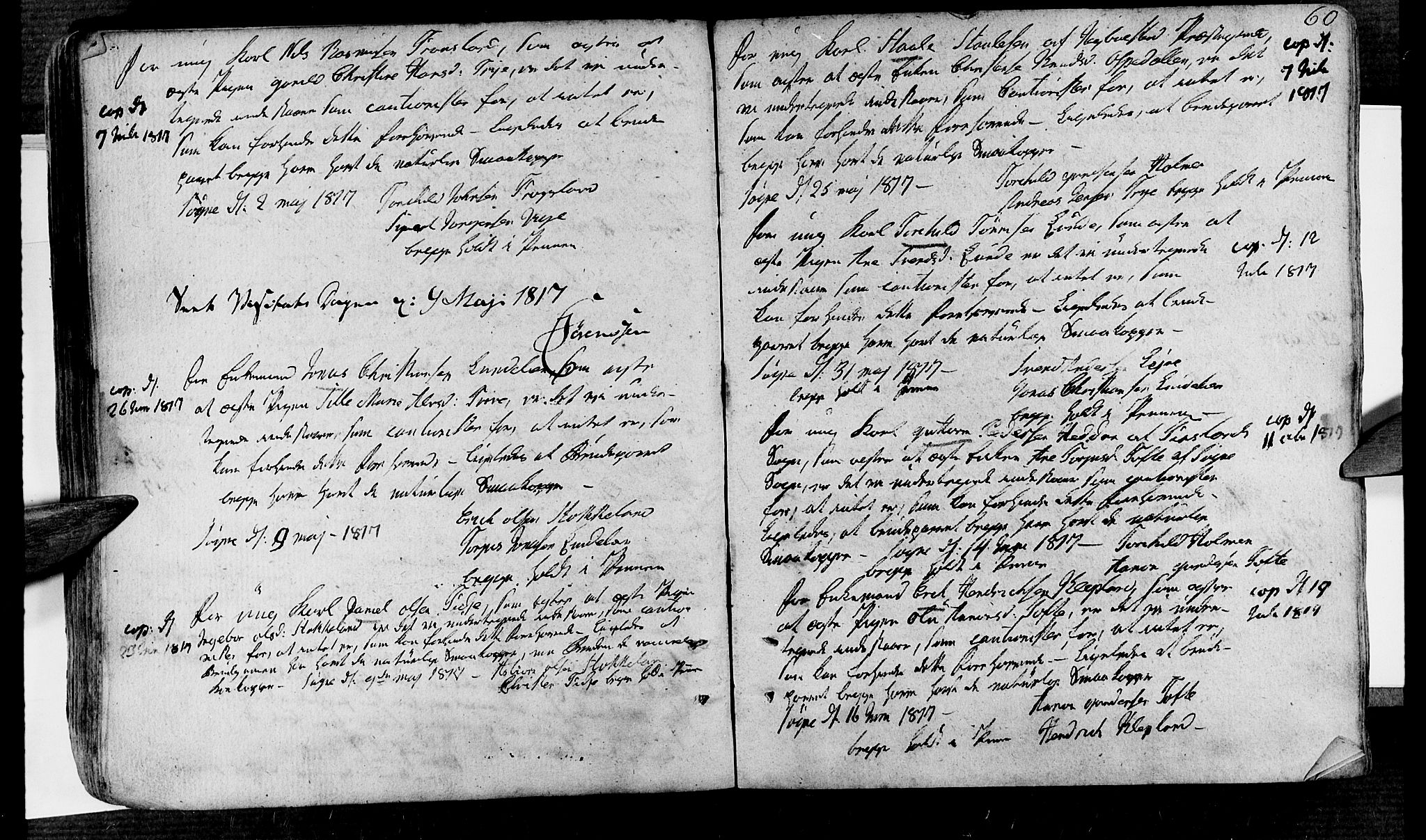 Søgne sokneprestkontor, SAK/1111-0037/F/Fa/Fab/L0007: Parish register (official) no. A 7, 1791-1851, p. 60