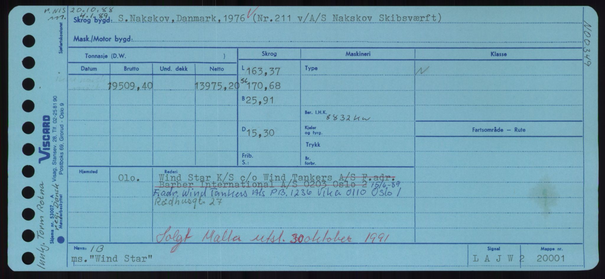 Sjøfartsdirektoratet med forløpere, Skipsmålingen, RA/S-1627/H/Hd/L0041: Fartøy, Vi-Ås, p. 409