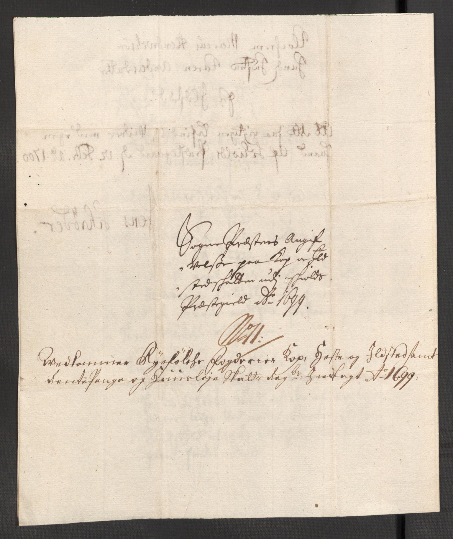 Rentekammeret inntil 1814, Reviderte regnskaper, Fogderegnskap, AV/RA-EA-4092/R47/L2858: Fogderegnskap Ryfylke, 1697-1700, p. 396