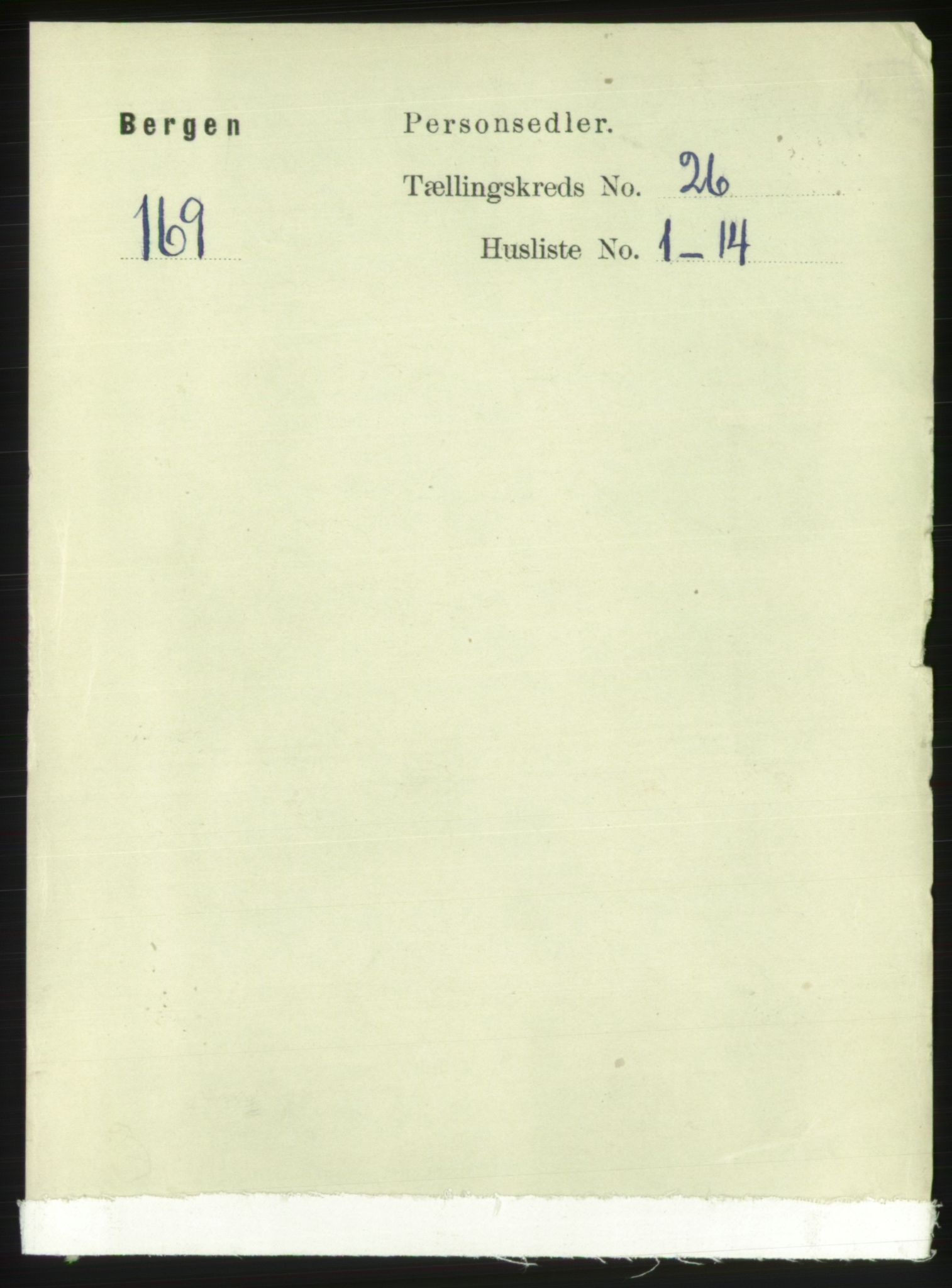 RA, 1891 Census for 1301 Bergen, 1891, p. 34313