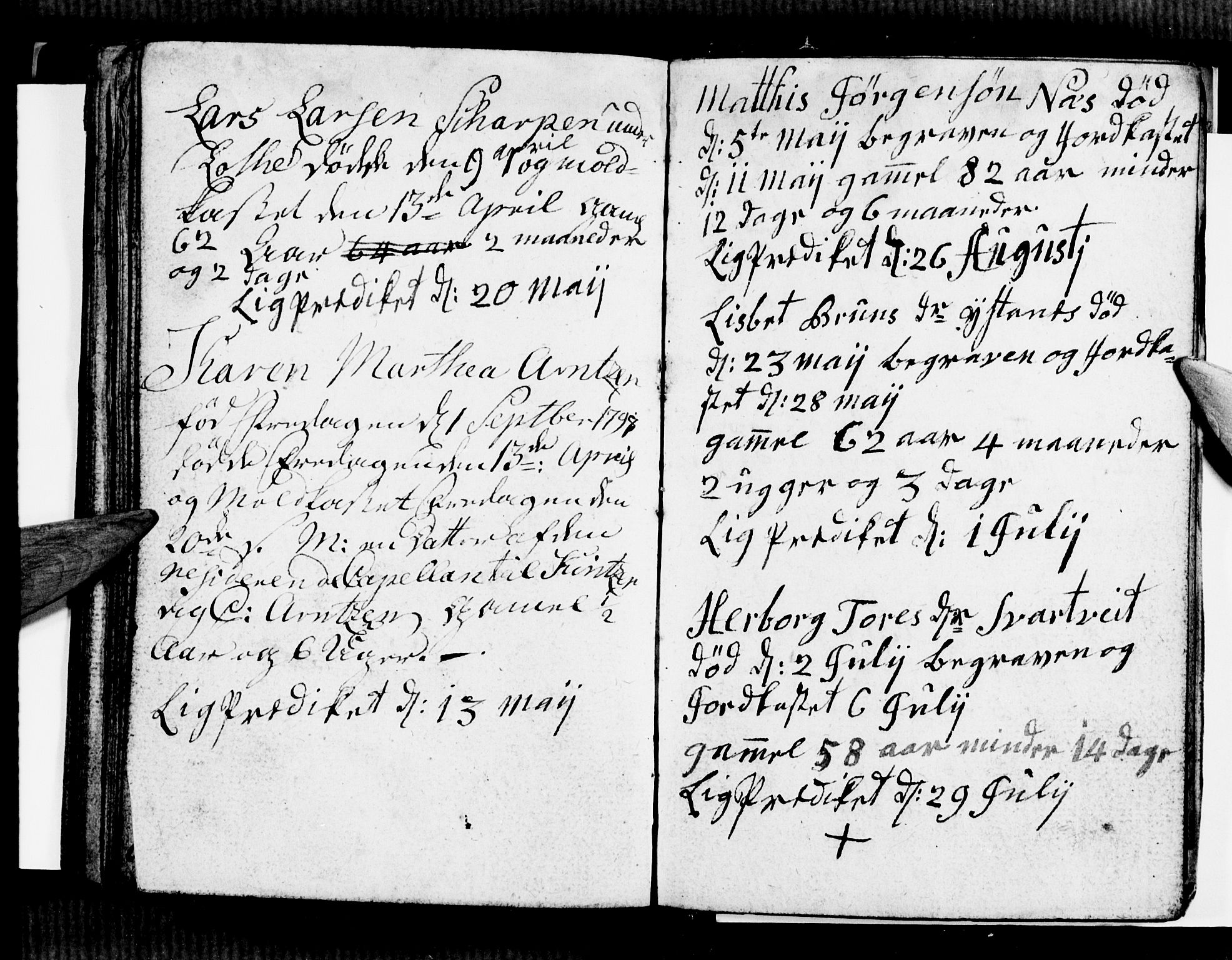 Ullensvang sokneprestembete, AV/SAB-A-78701/H/Hab: Parish register (copy) no. E 3, 1797-1800