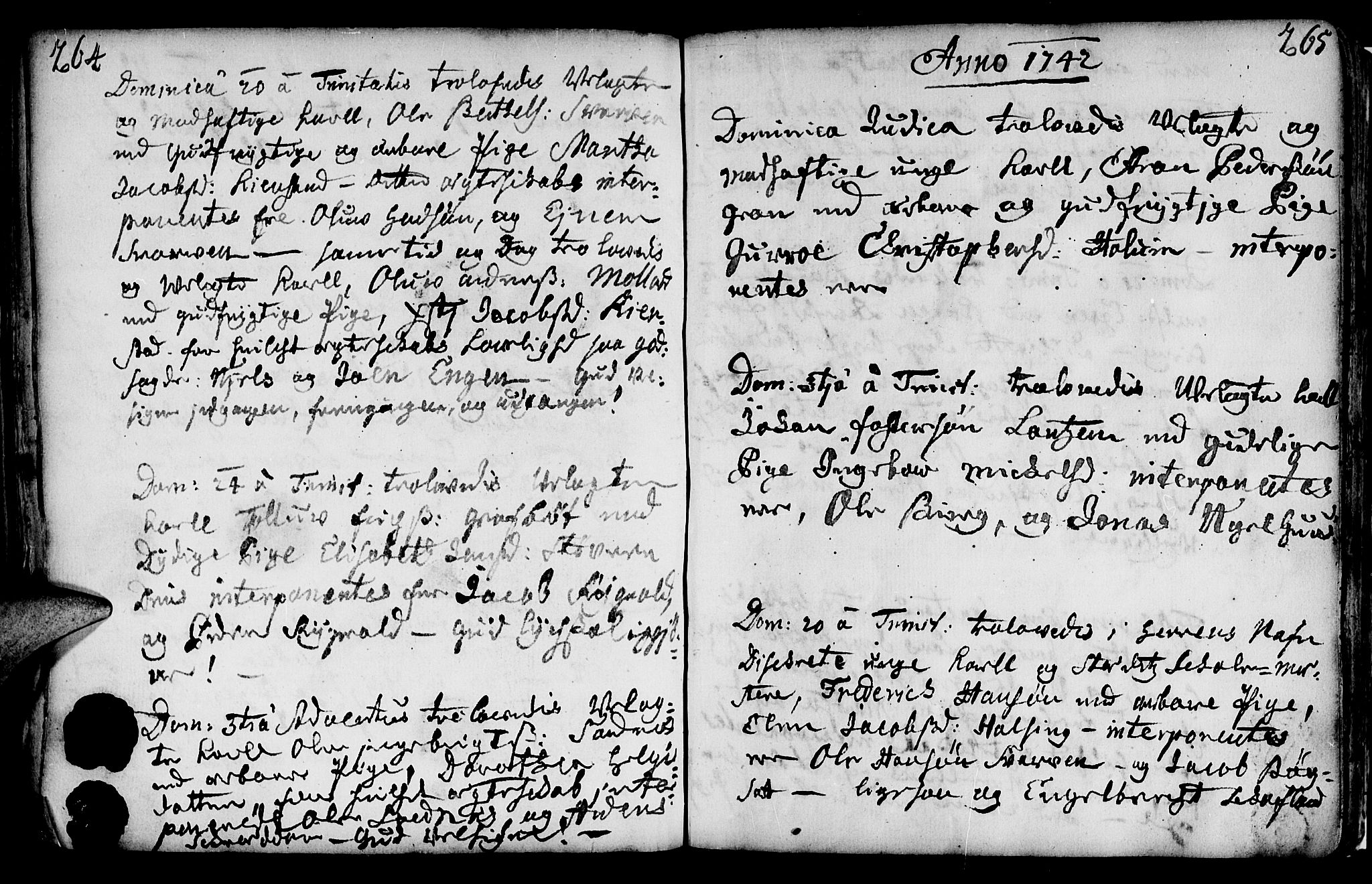 Ministerialprotokoller, klokkerbøker og fødselsregistre - Nord-Trøndelag, SAT/A-1458/749/L0467: Parish register (official) no. 749A01, 1733-1787, p. 264-265
