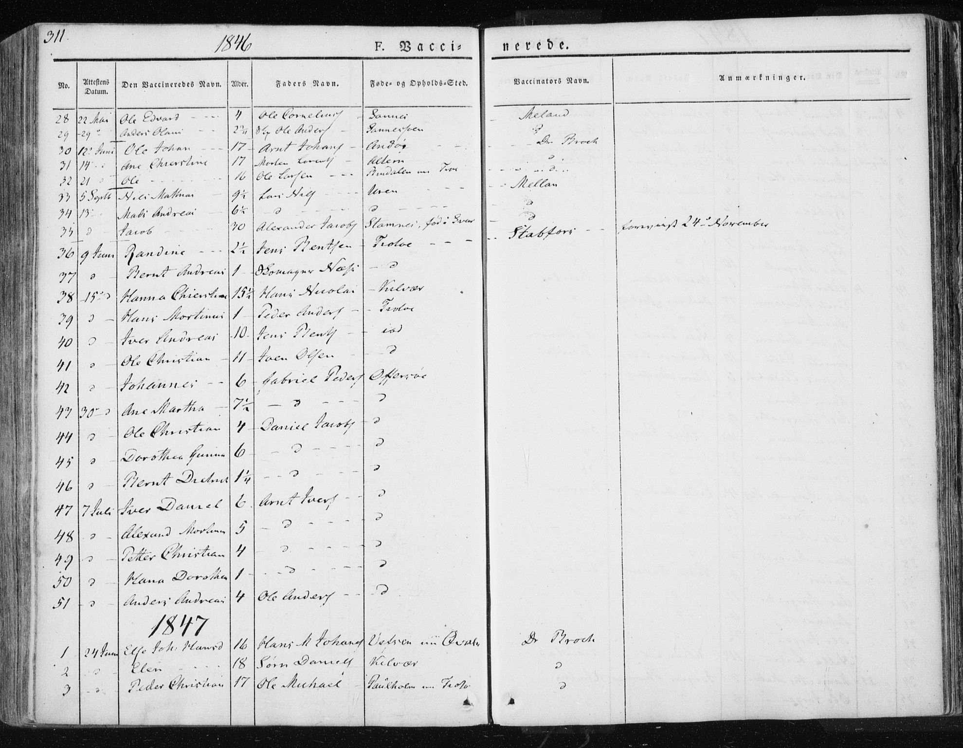 Ministerialprotokoller, klokkerbøker og fødselsregistre - Nordland, AV/SAT-A-1459/830/L0447: Parish register (official) no. 830A11, 1831-1854, p. 311