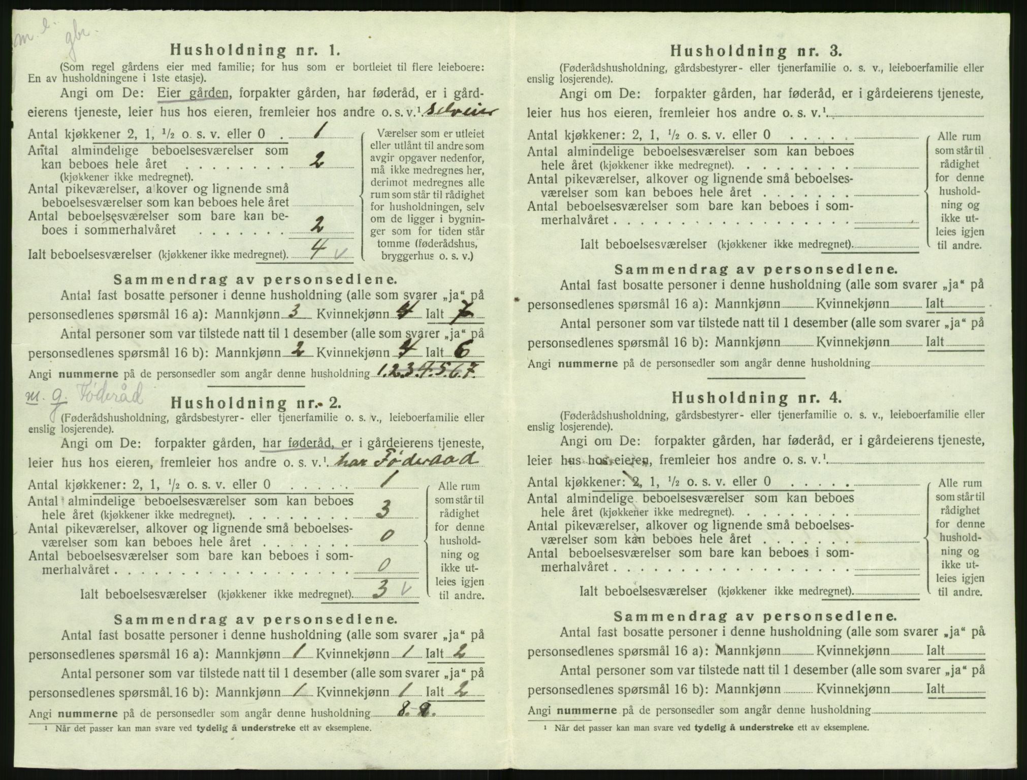 SAT, 1920 census for Hareid, 1920, p. 234