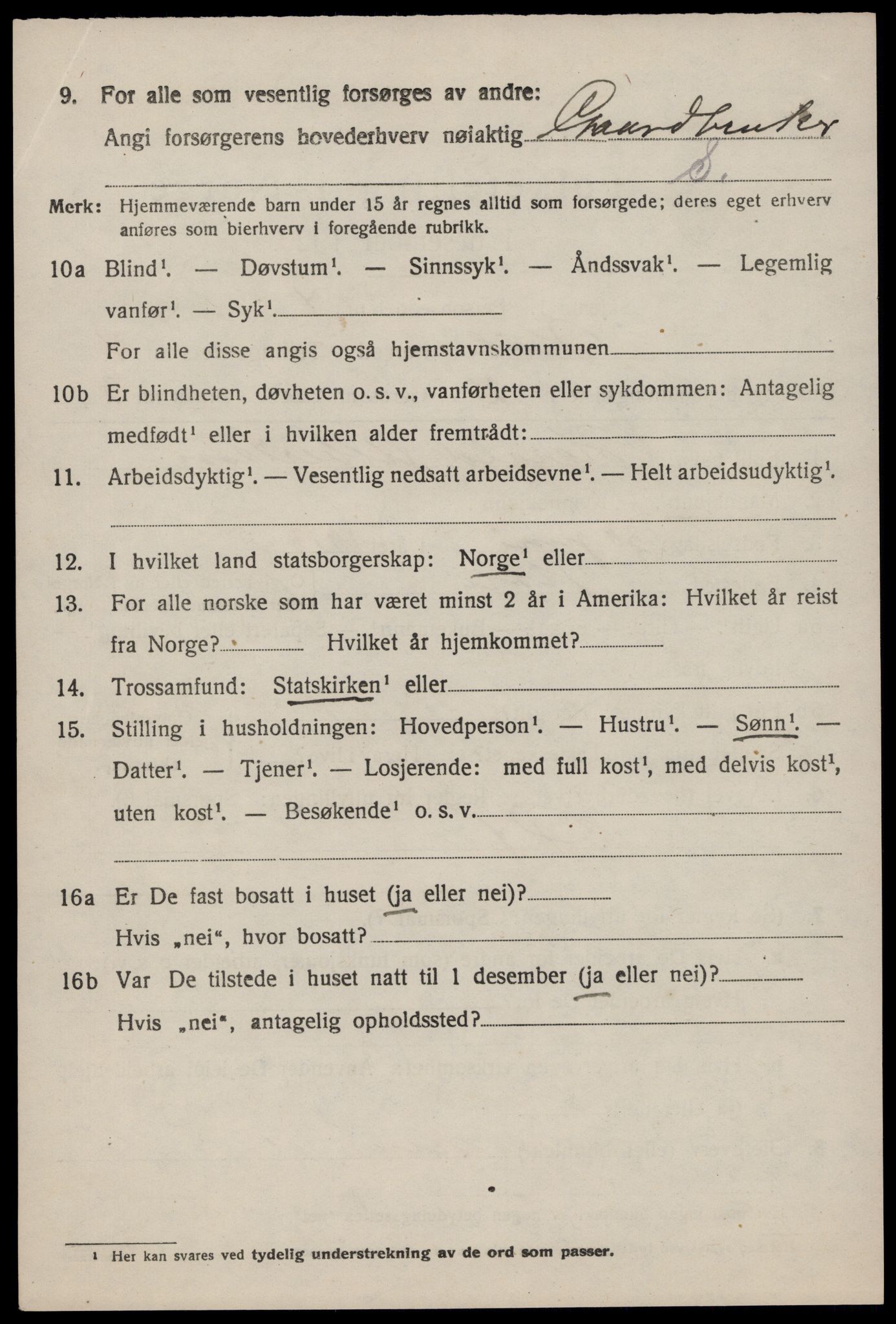 SAST, 1920 census for Høle, 1920, p. 1650