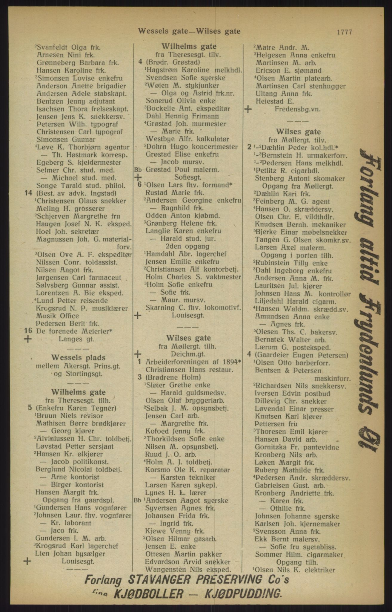 Kristiania/Oslo adressebok, PUBL/-, 1915, p. 1777