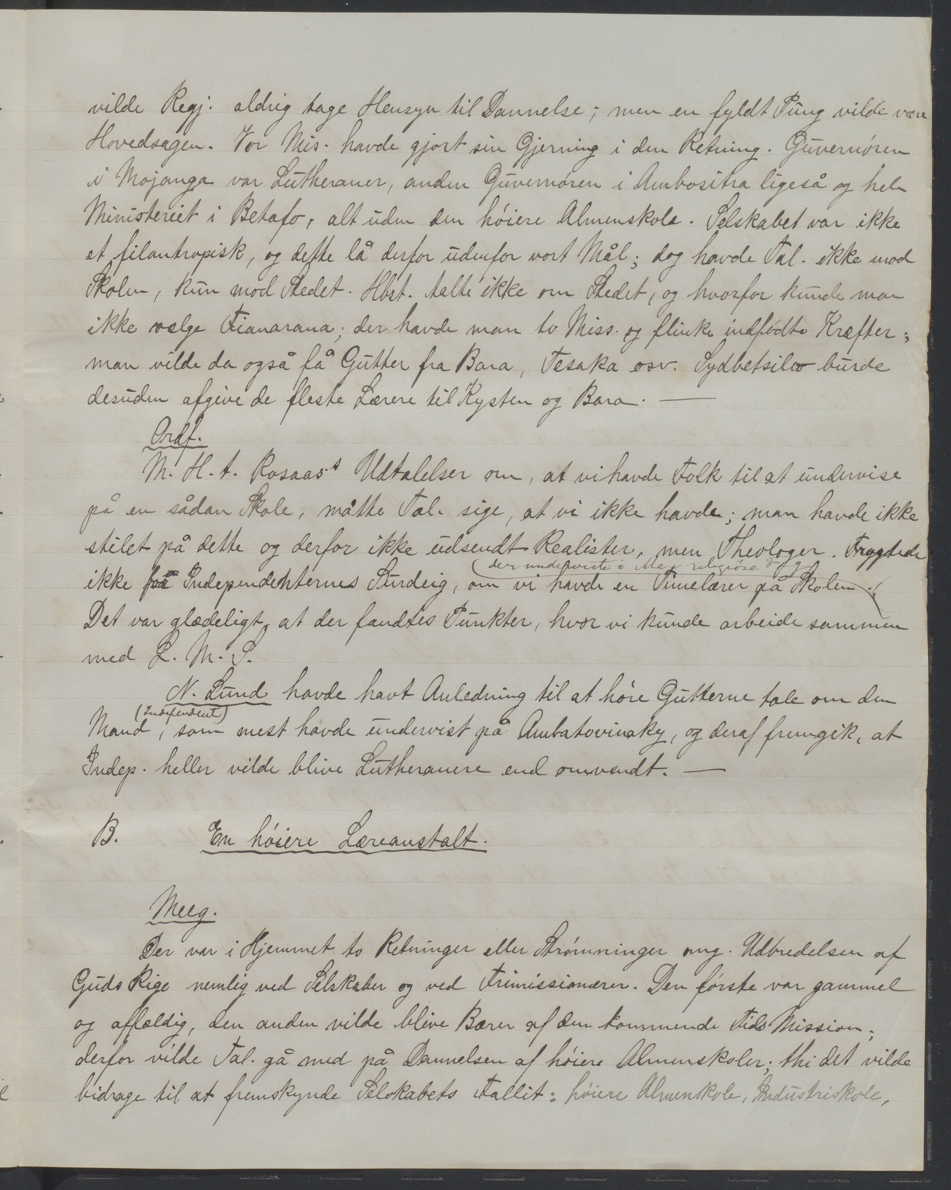 Det Norske Misjonsselskap - hovedadministrasjonen, VID/MA-A-1045/D/Da/Daa/L0038/0001: Konferansereferat og årsberetninger / Konferansereferat fra Madagaskar Innland., 1890