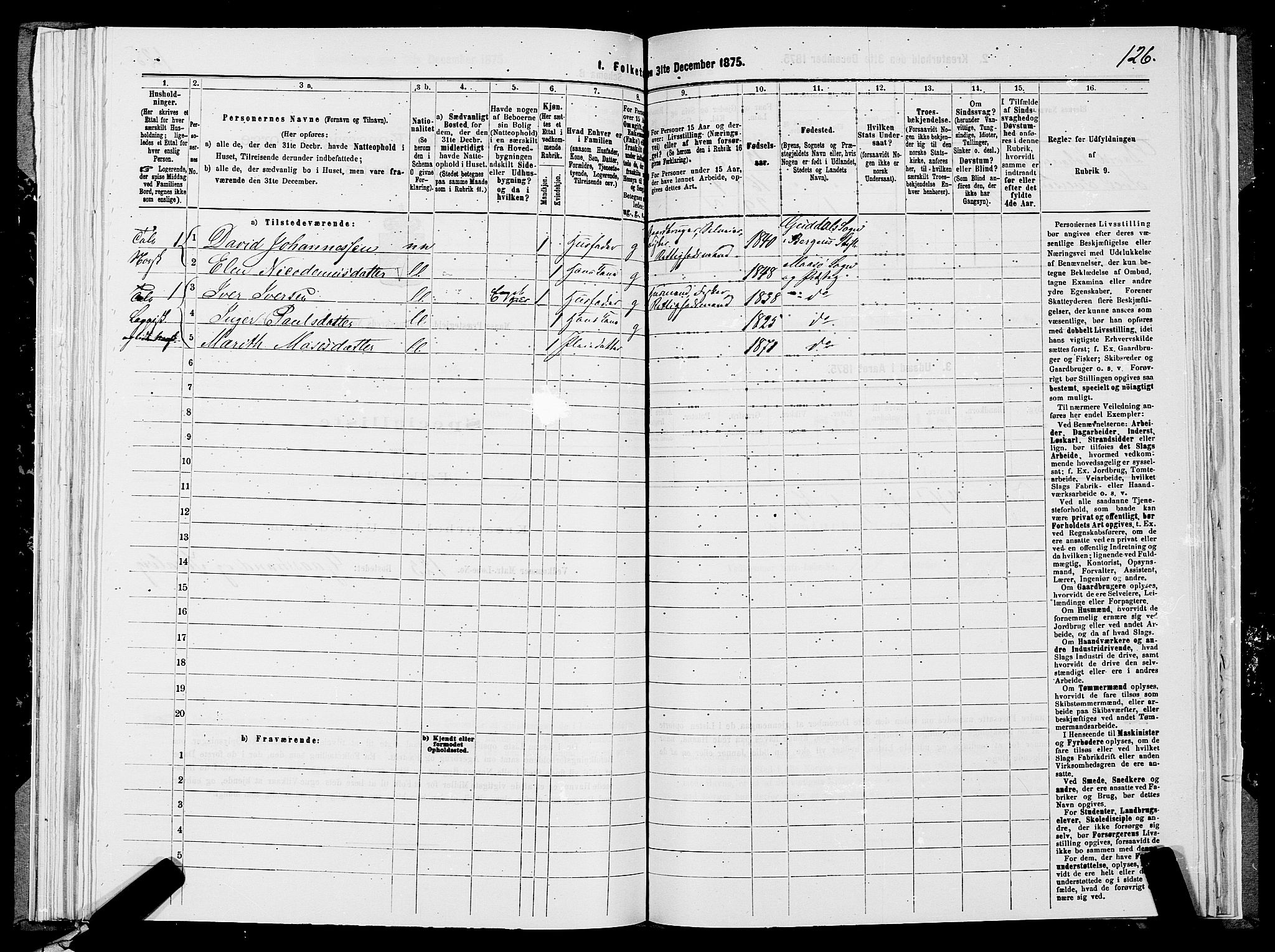 SATØ, 1875 census for 2018P Måsøy, 1875, p. 1126