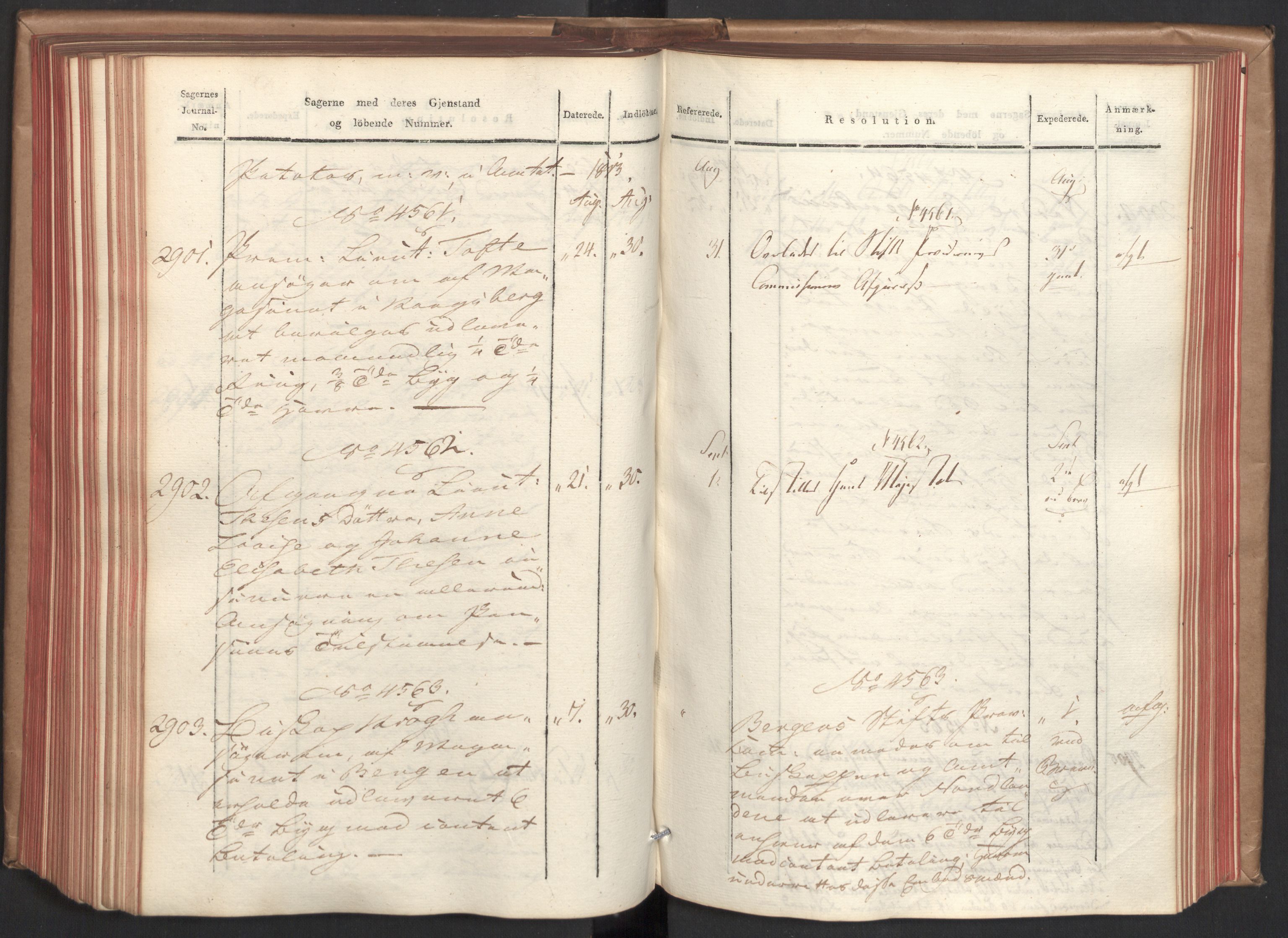 Stattholderembetet 1810-1814, 2. kontor (Kontor B), AV/RA-EA-5432/Ab/L0007: Referatprotokoll,  j.nr. 2603-3042,  l.nr. 4173-4731, 1813, p. 213