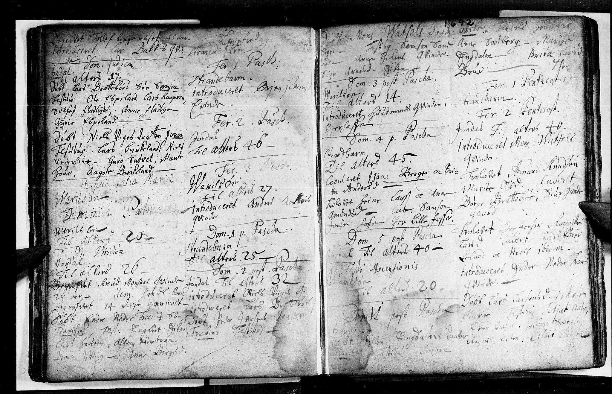 Strandebarm sokneprestembete, AV/SAB-A-78401/H/Haa: Parish register (official) no. A 1, 1670-1726, p. 41