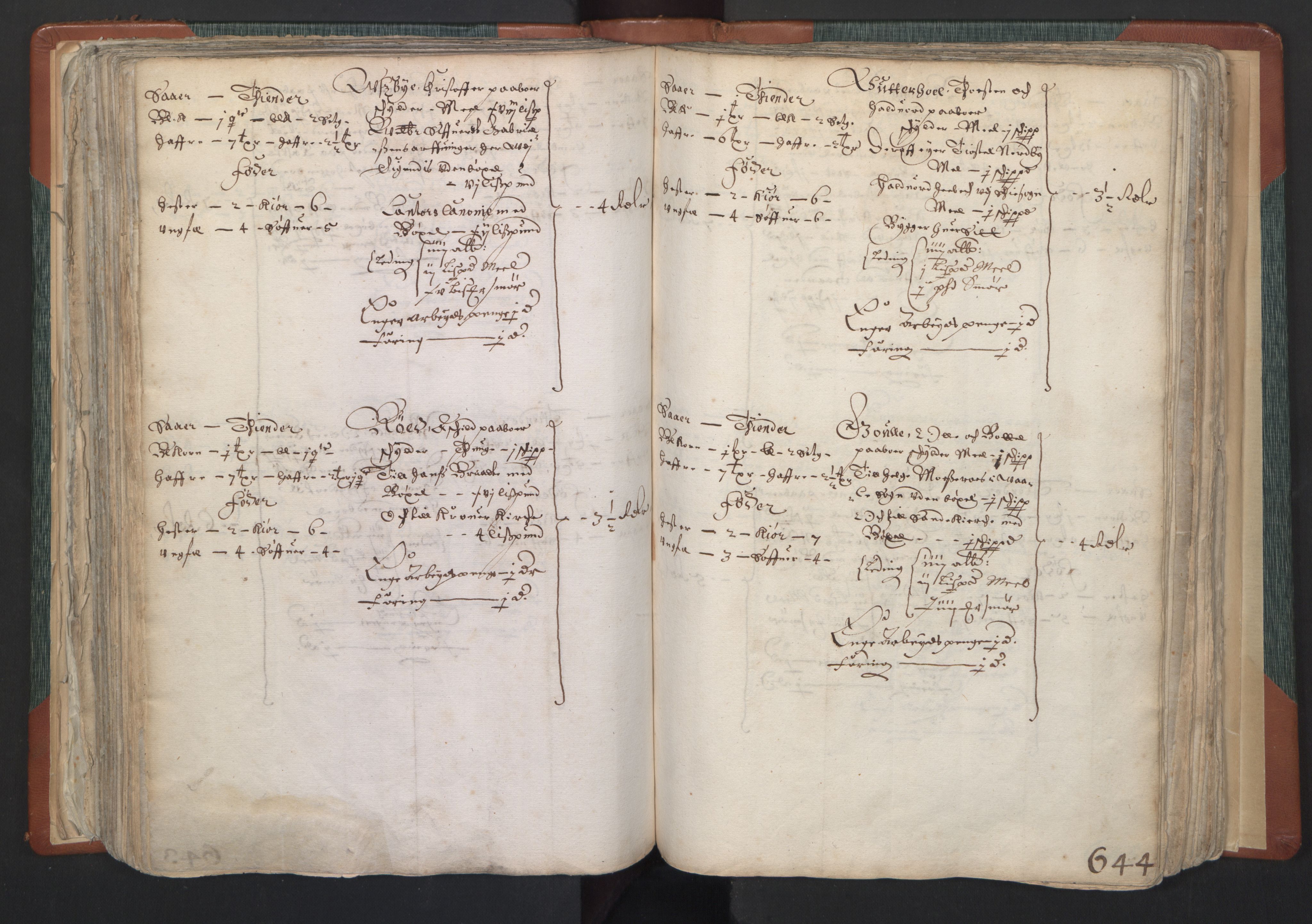 Rentekammeret inntil 1814, Realistisk ordnet avdeling, AV/RA-EA-4070/L/L0005: Kristiania lagdømme. Alminnelig jordebok med skatteligning for Marker og Follo len., 1661, p. 643b-644a