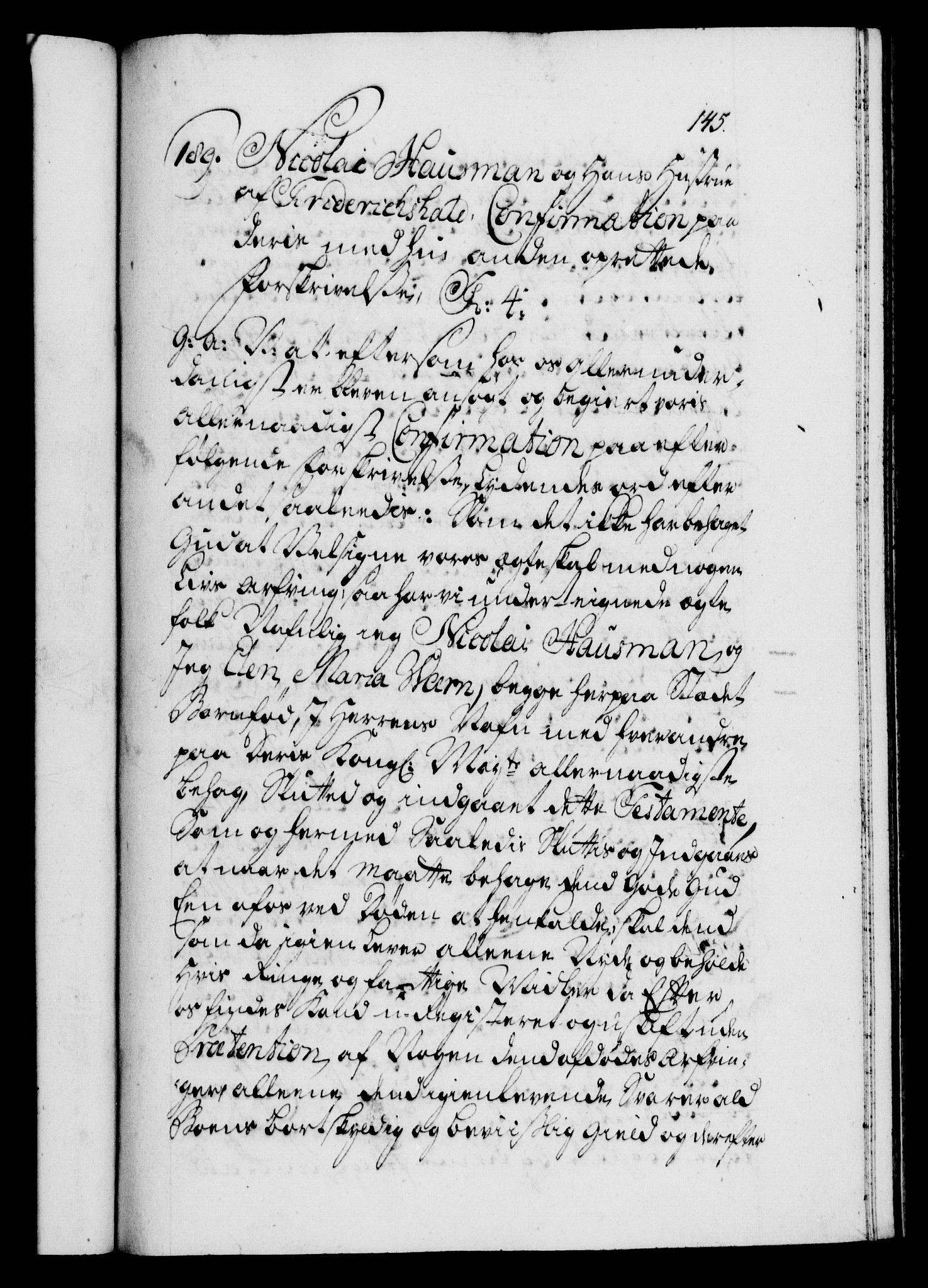 Danske Kanselli 1572-1799, AV/RA-EA-3023/F/Fc/Fca/Fcaa/L0026: Norske registre, 1729-1730, p. 145a