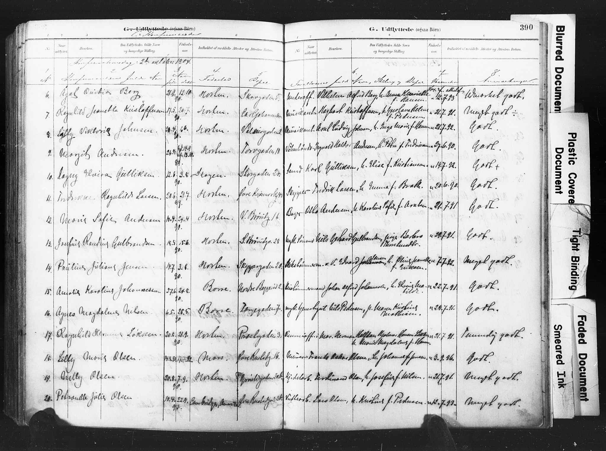 Horten kirkebøker, AV/SAKO-A-348/F/Fa/L0005: Parish register (official) no. 5, 1896-1904, p. 390