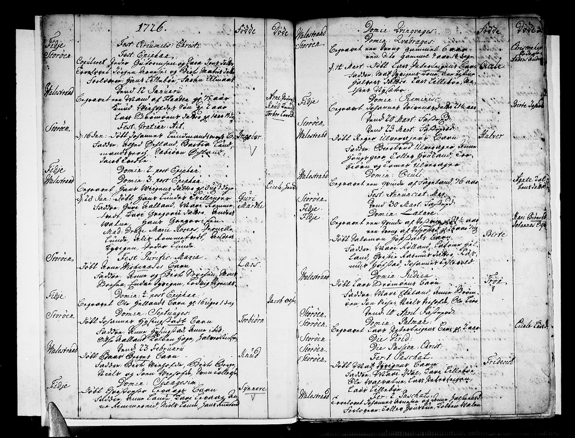 Stord sokneprestembete, SAB/A-78201/H/Haa: Parish register (official) no. A 1, 1725-1744, p. 3