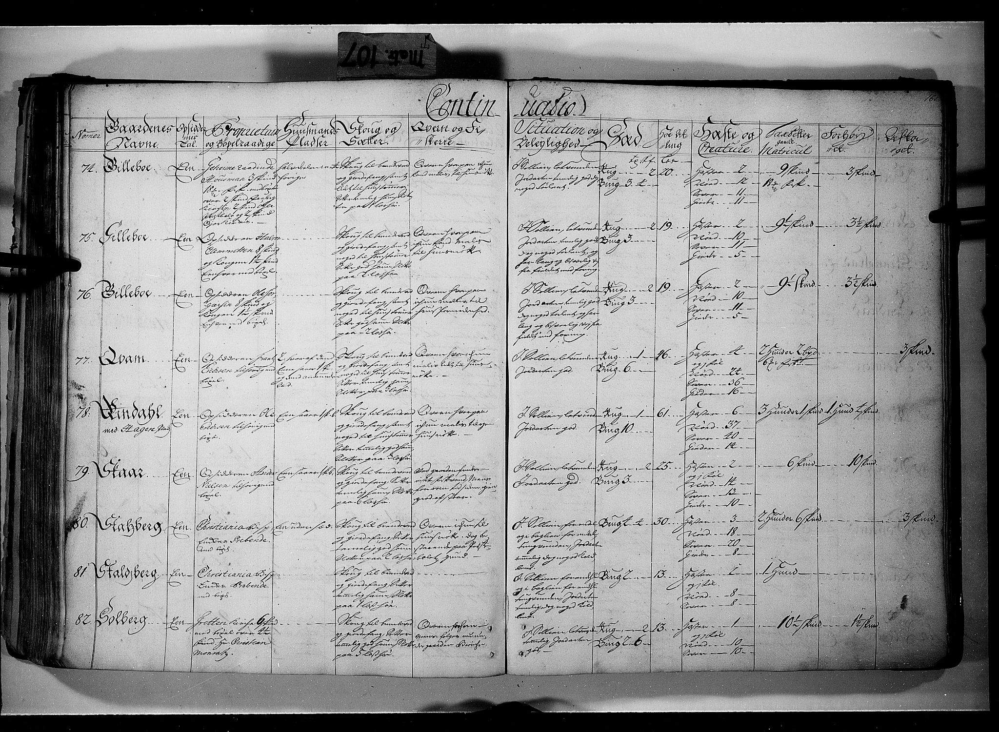 Rentekammeret inntil 1814, Realistisk ordnet avdeling, AV/RA-EA-4070/N/Nb/Nbf/L0107: Gudbrandsdalen eksaminasjonsprotokoll, 1723, p. 164b-165a