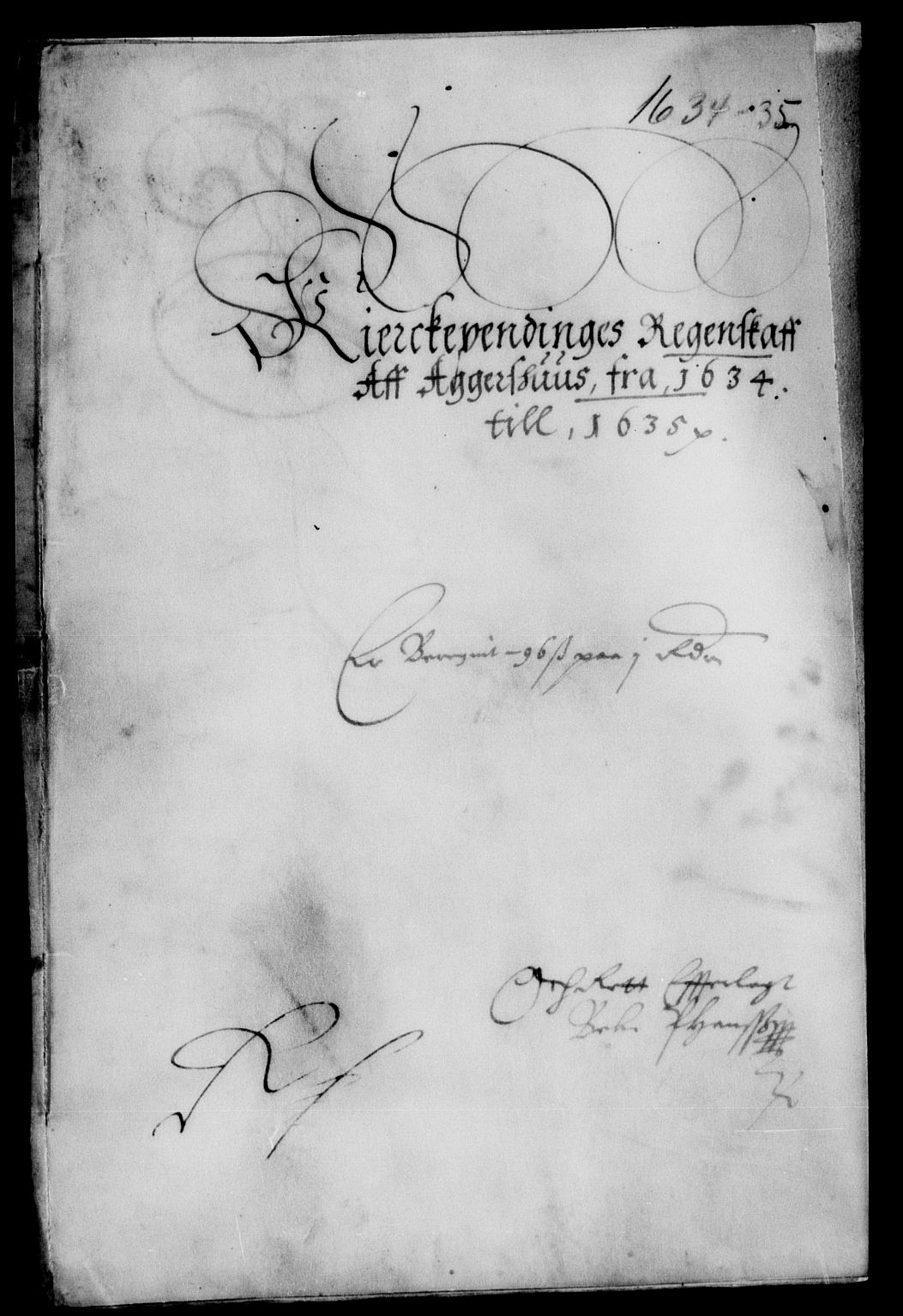 Rentekammeret inntil 1814, Reviderte regnskaper, Lensregnskaper, AV/RA-EA-5023/R/Rb/Rba/L0122: Akershus len, 1634-1636