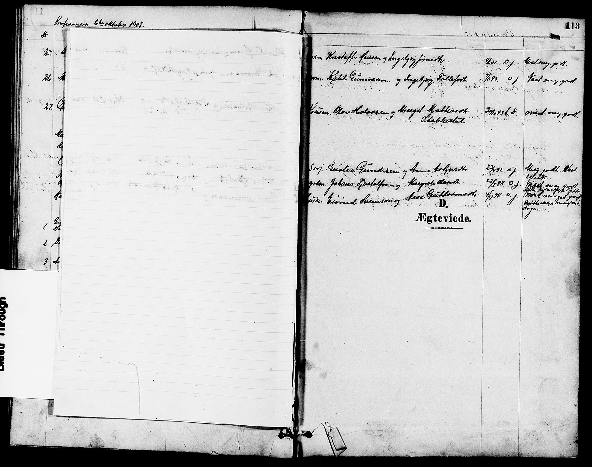 Seljord kirkebøker, SAKO/A-20/G/Ga/L0005: Parish register (copy) no. I 5, 1887-1914, p. 113