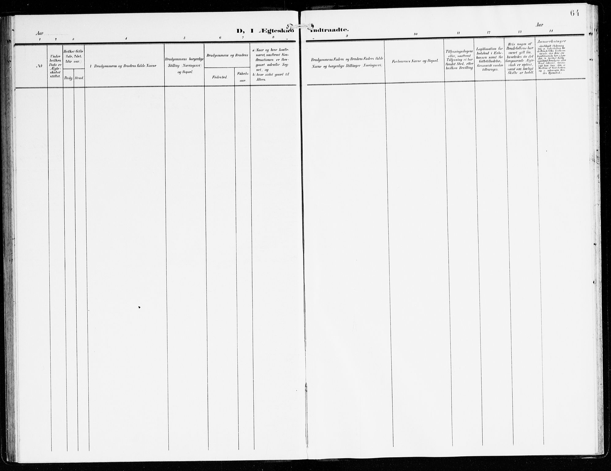 Hyllestad sokneprestembete, SAB/A-80401: Parish register (official) no. C 2, 1904-1917, p. 64