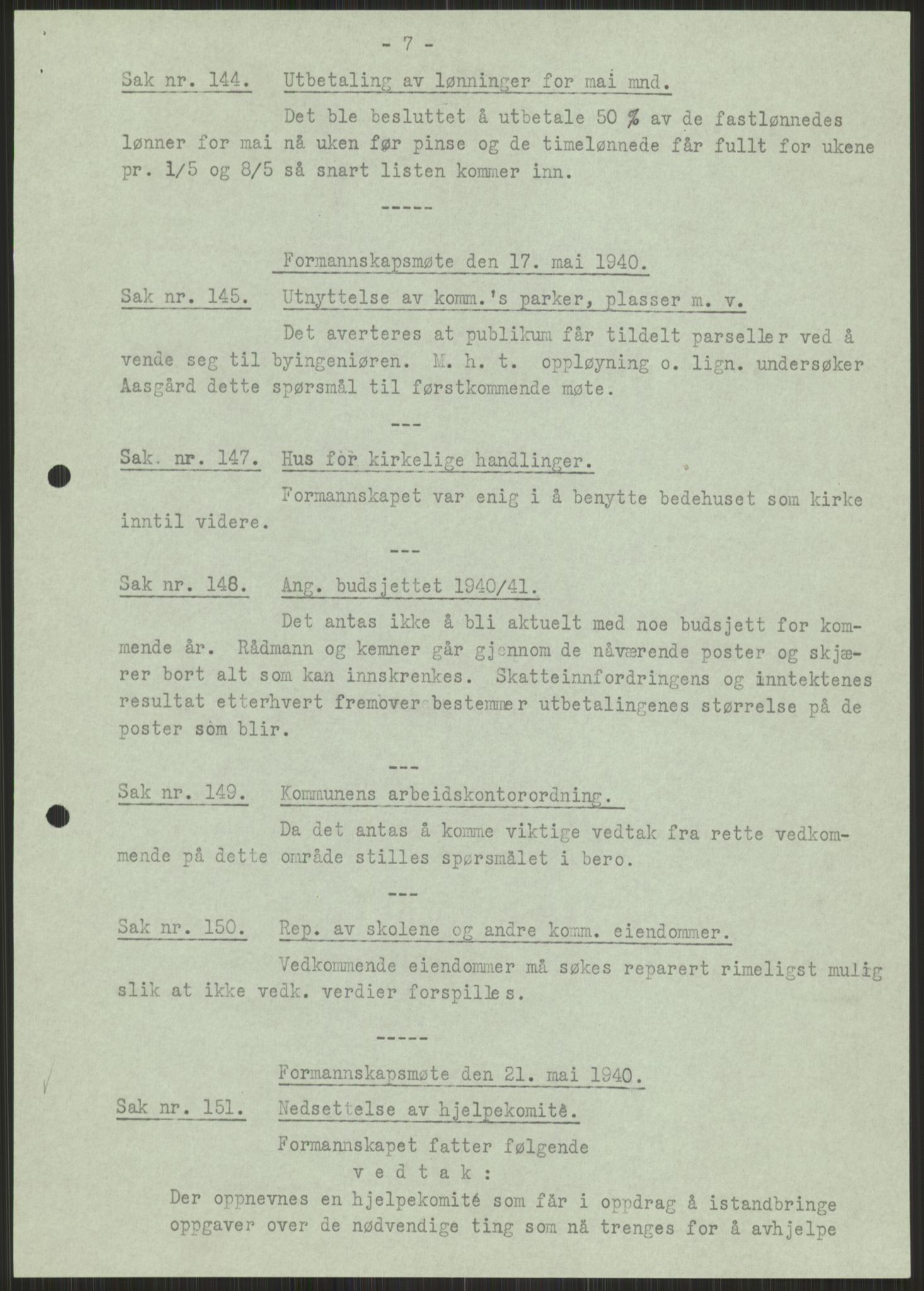 Forsvaret, Forsvarets krigshistoriske avdeling, AV/RA-RAFA-2017/Y/Ya/L0015: II-C-11-31 - Fylkesmenn.  Rapporter om krigsbegivenhetene 1940., 1940, p. 723