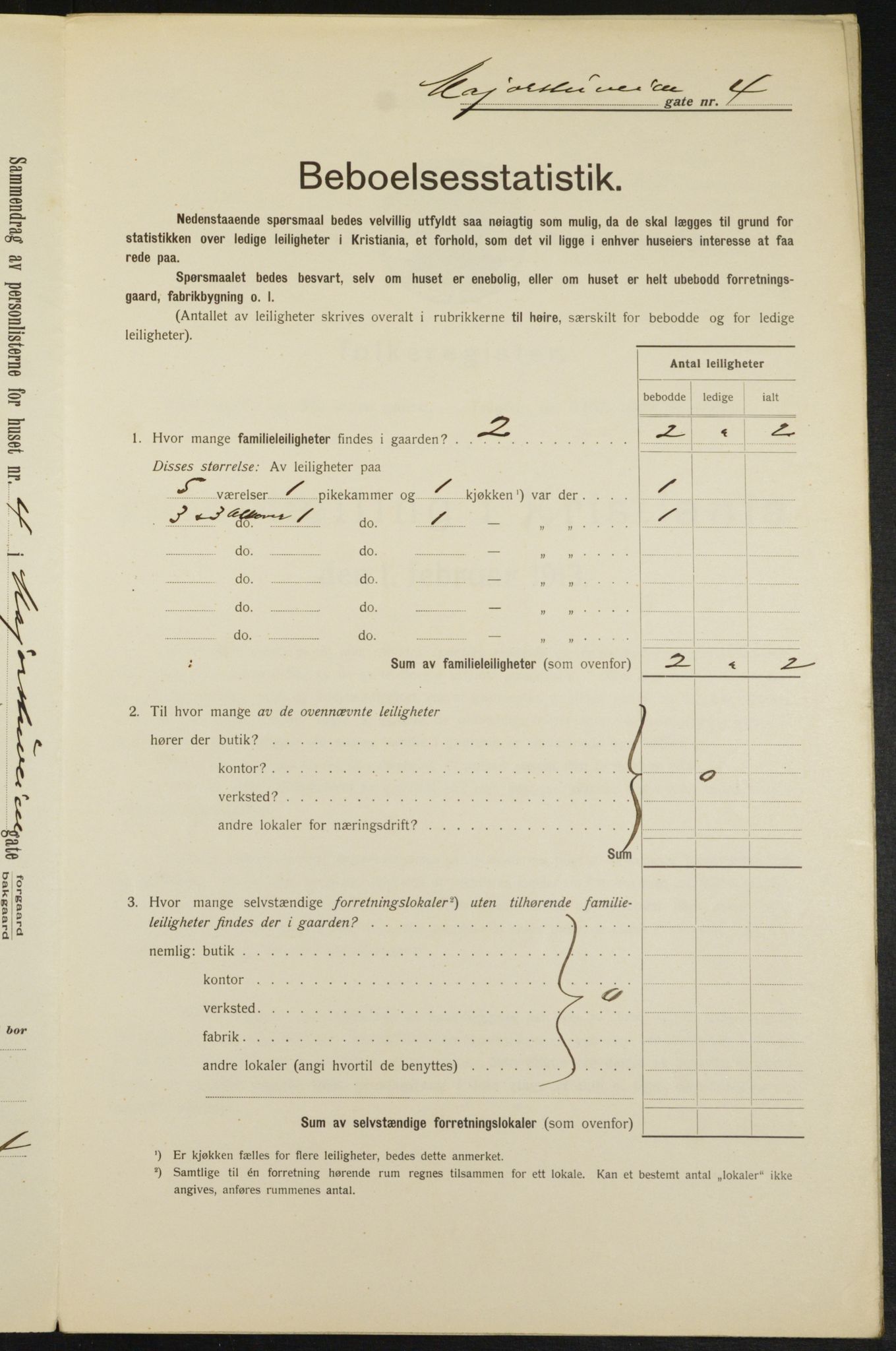 OBA, Municipal Census 1913 for Kristiania, 1913, p. 59402