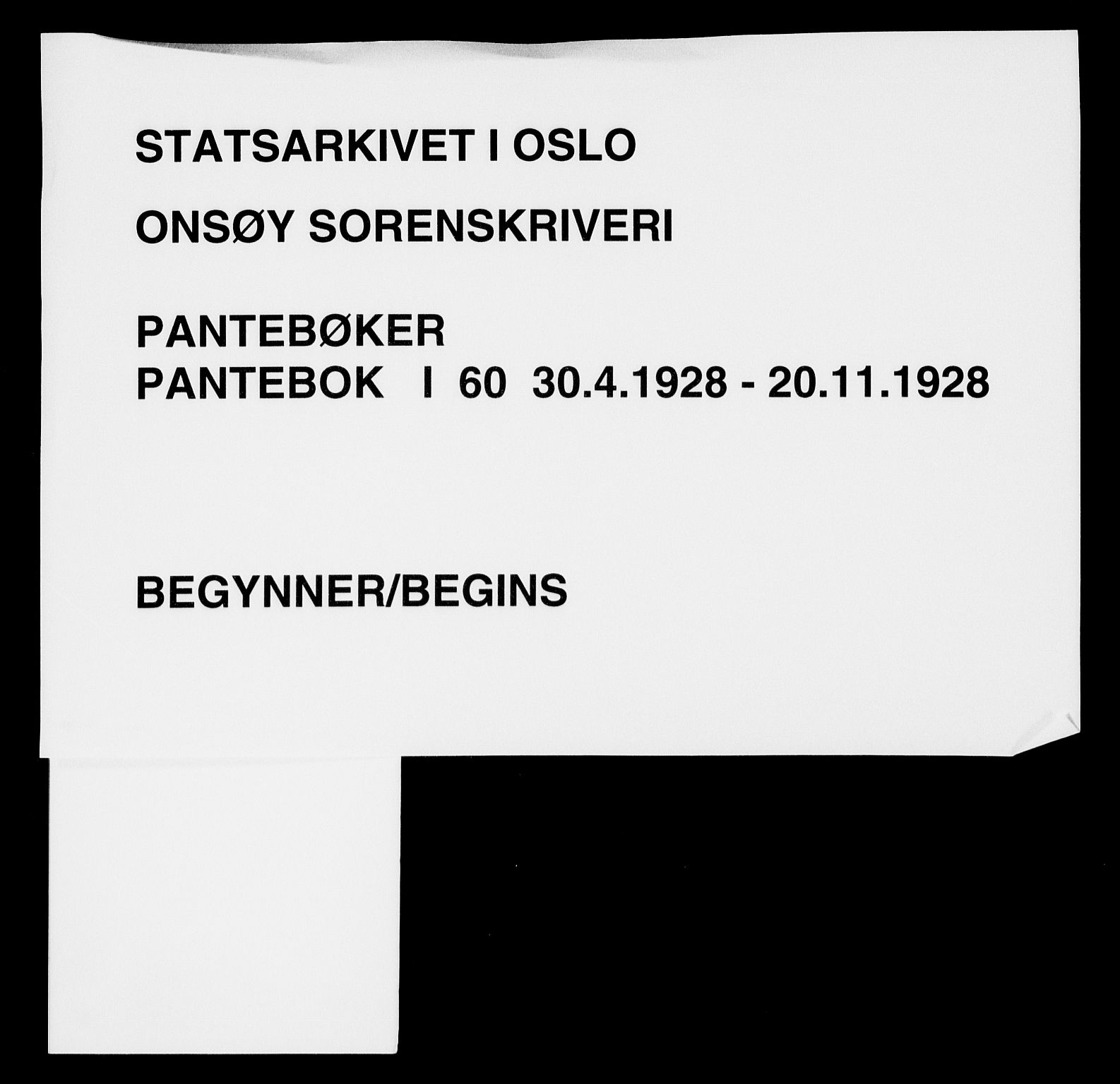 Onsøy sorenskriveri, SAO/A-10474/G/Ga/Gaa/L0060: Mortgage book no. I 60, 1928-1928