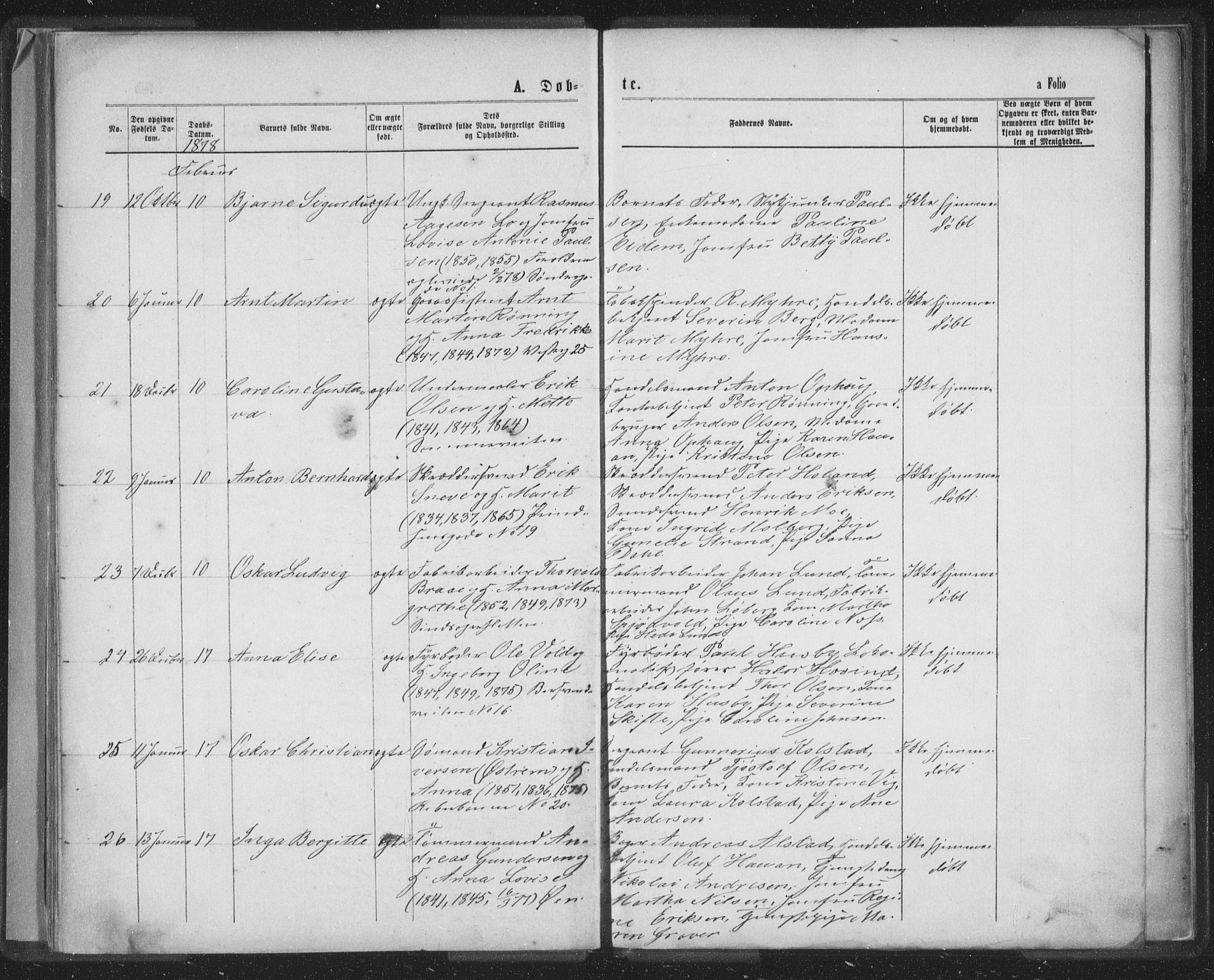 Ministerialprotokoller, klokkerbøker og fødselsregistre - Sør-Trøndelag, AV/SAT-A-1456/601/L0090: Parish register (copy) no. 601C08, 1877-1878