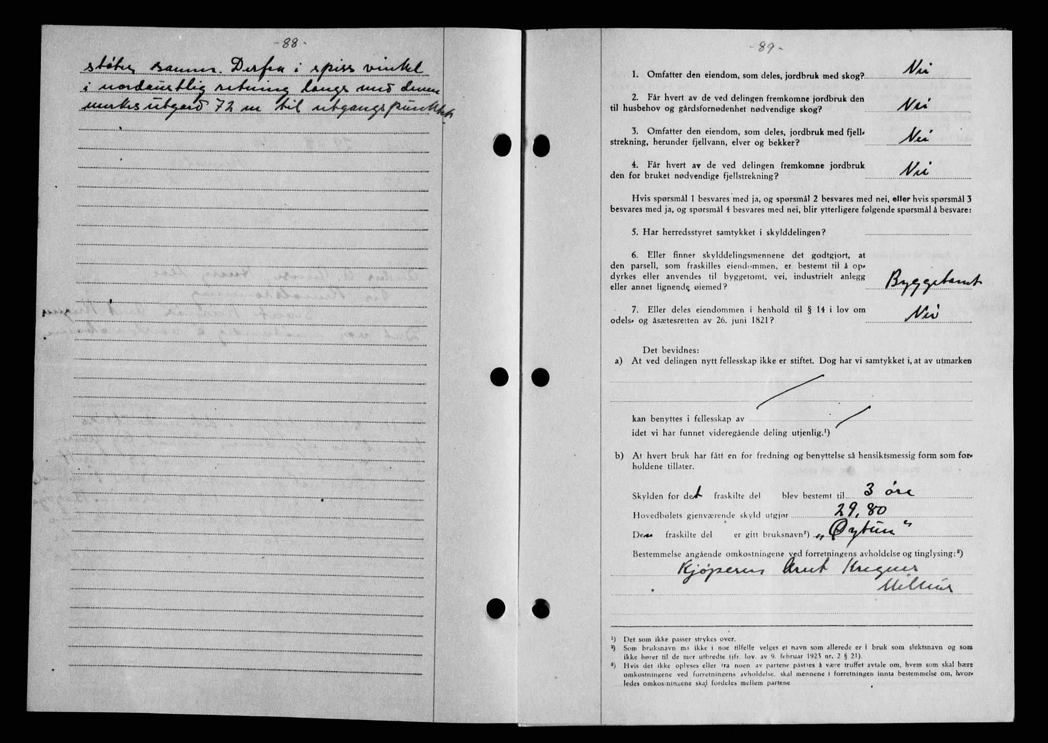 Gauldal sorenskriveri, SAT/A-0014/1/2/2C/L0058: Mortgage book no. 63, 1944-1945, Diary no: : 801/1944