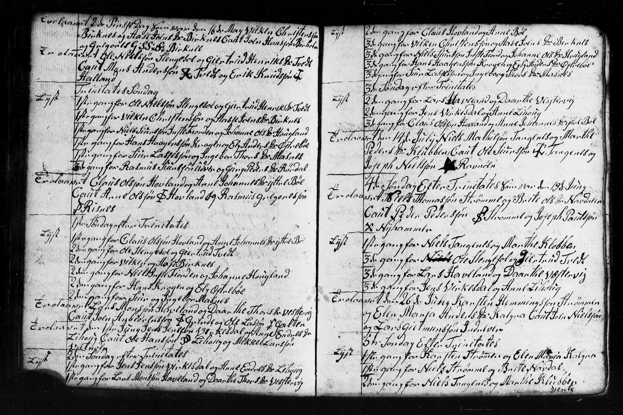 Gulen sokneprestembete, AV/SAB-A-80201/H/Hab: Parish register (copy) no. A 2, 1791-1814