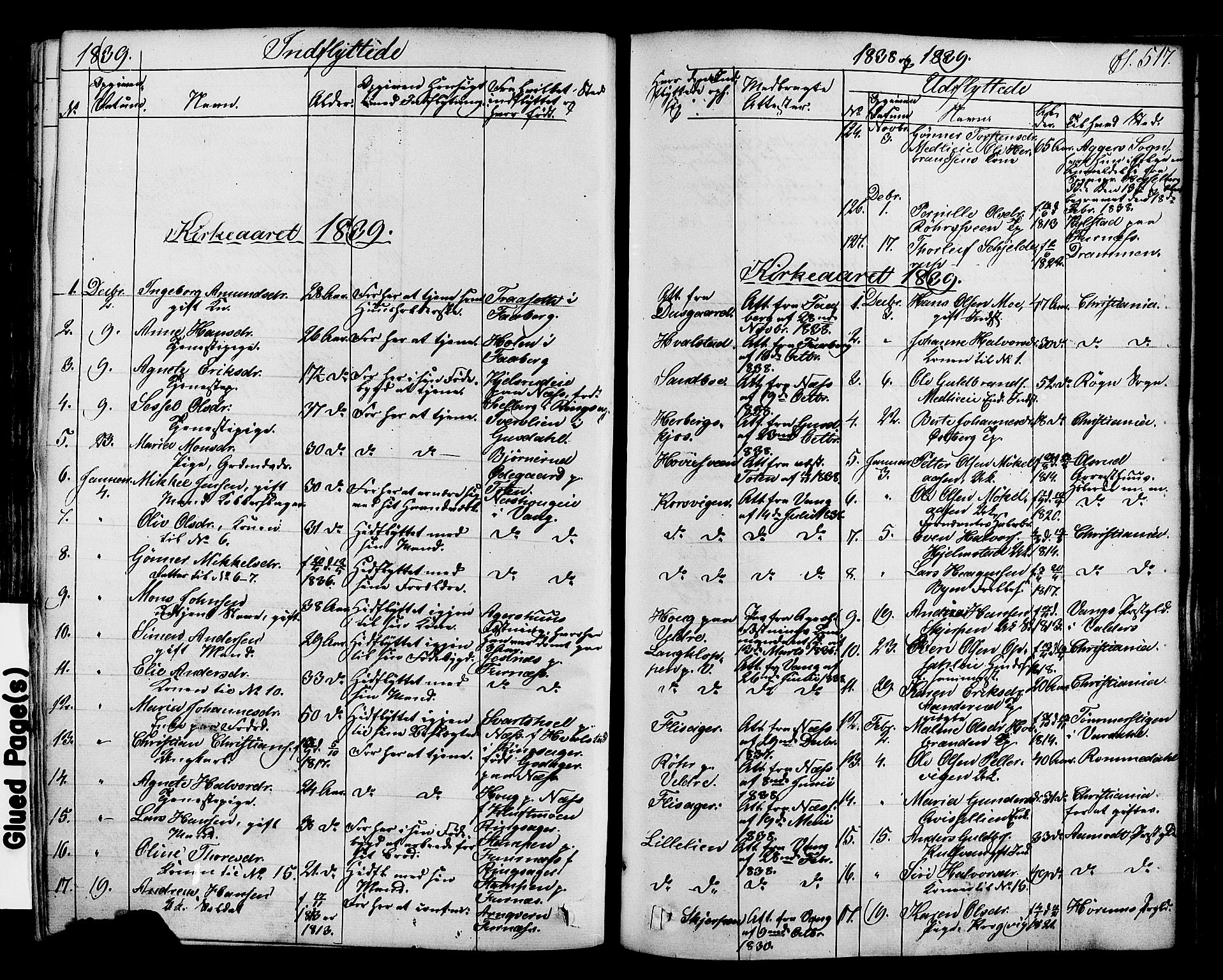 Ringsaker prestekontor, SAH/PREST-014/K/Ka/L0008: Parish register (official) no. 8, 1837-1850, p. 517