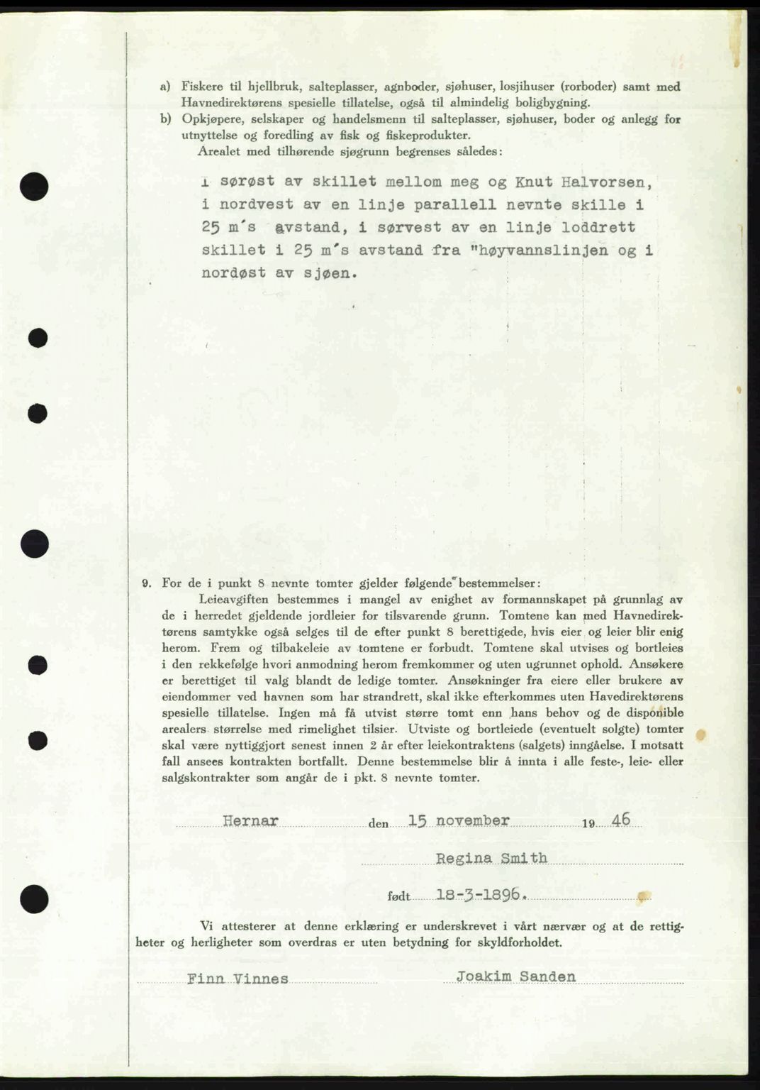 Nordhordland sorenskrivar, SAB/A-2901/1/G/Gb/Gbf/L0032: Mortgage book no. A32, 1947-1947, Diary no: : 2908/1947