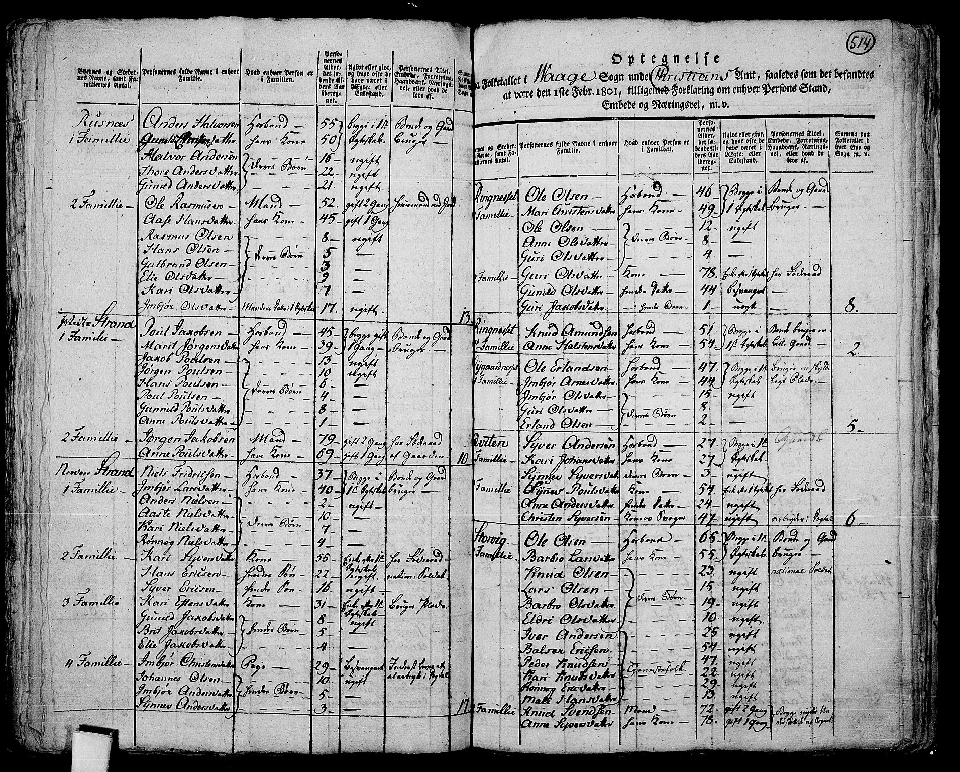 RA, 1801 census for 0515P Vågå, 1801, p. 513b-514a