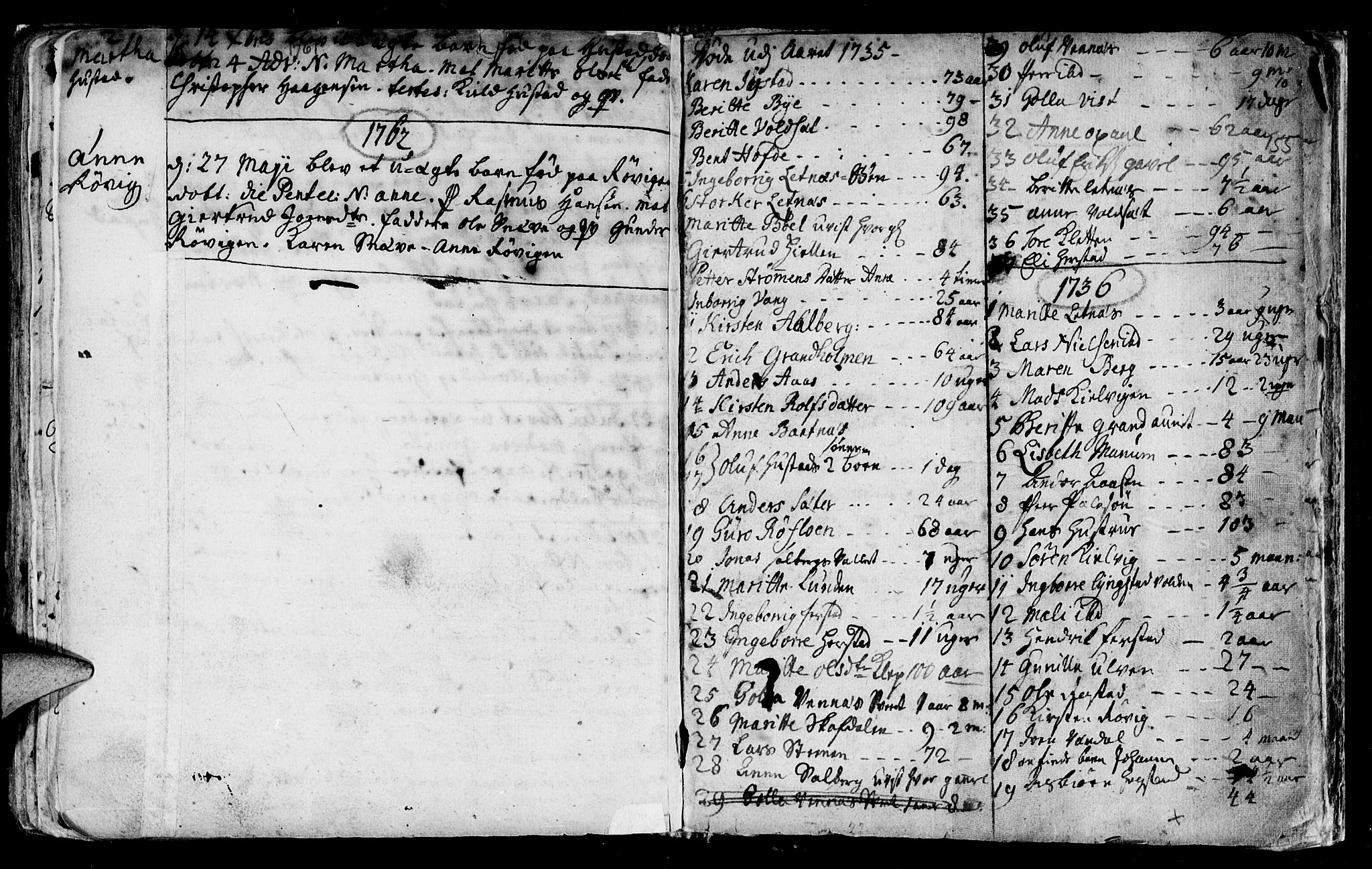 Ministerialprotokoller, klokkerbøker og fødselsregistre - Nord-Trøndelag, SAT/A-1458/730/L0272: Parish register (official) no. 730A01, 1733-1764, p. 155