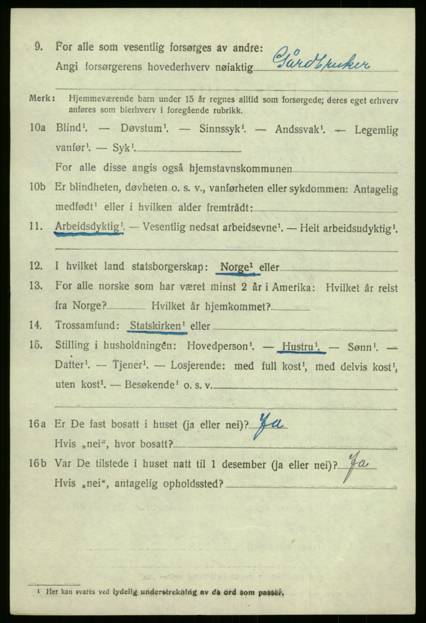 SAB, 1920 census for Kinn, 1920, p. 7734