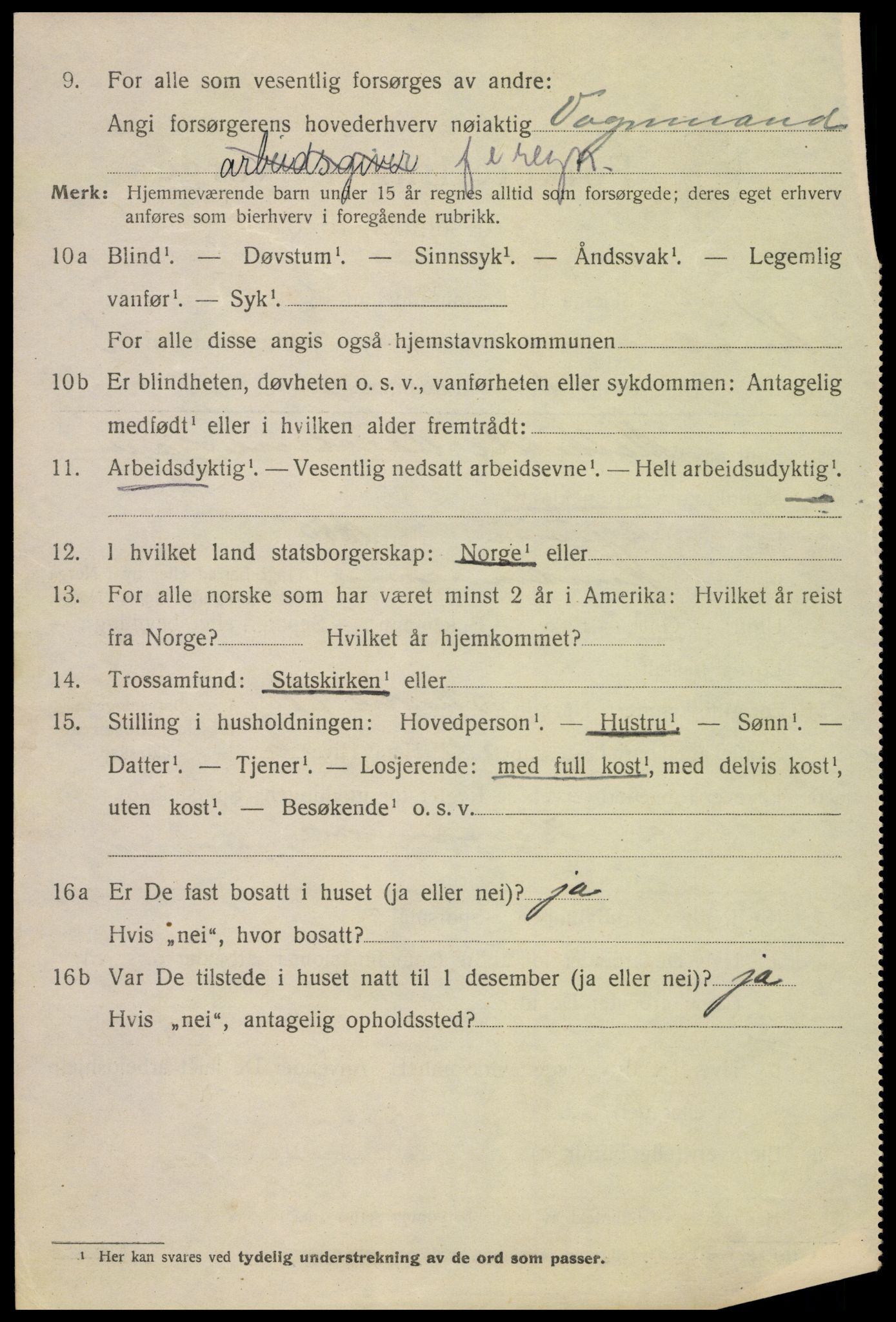 SAK, 1920 census for Kristiansand, 1920, p. 18308