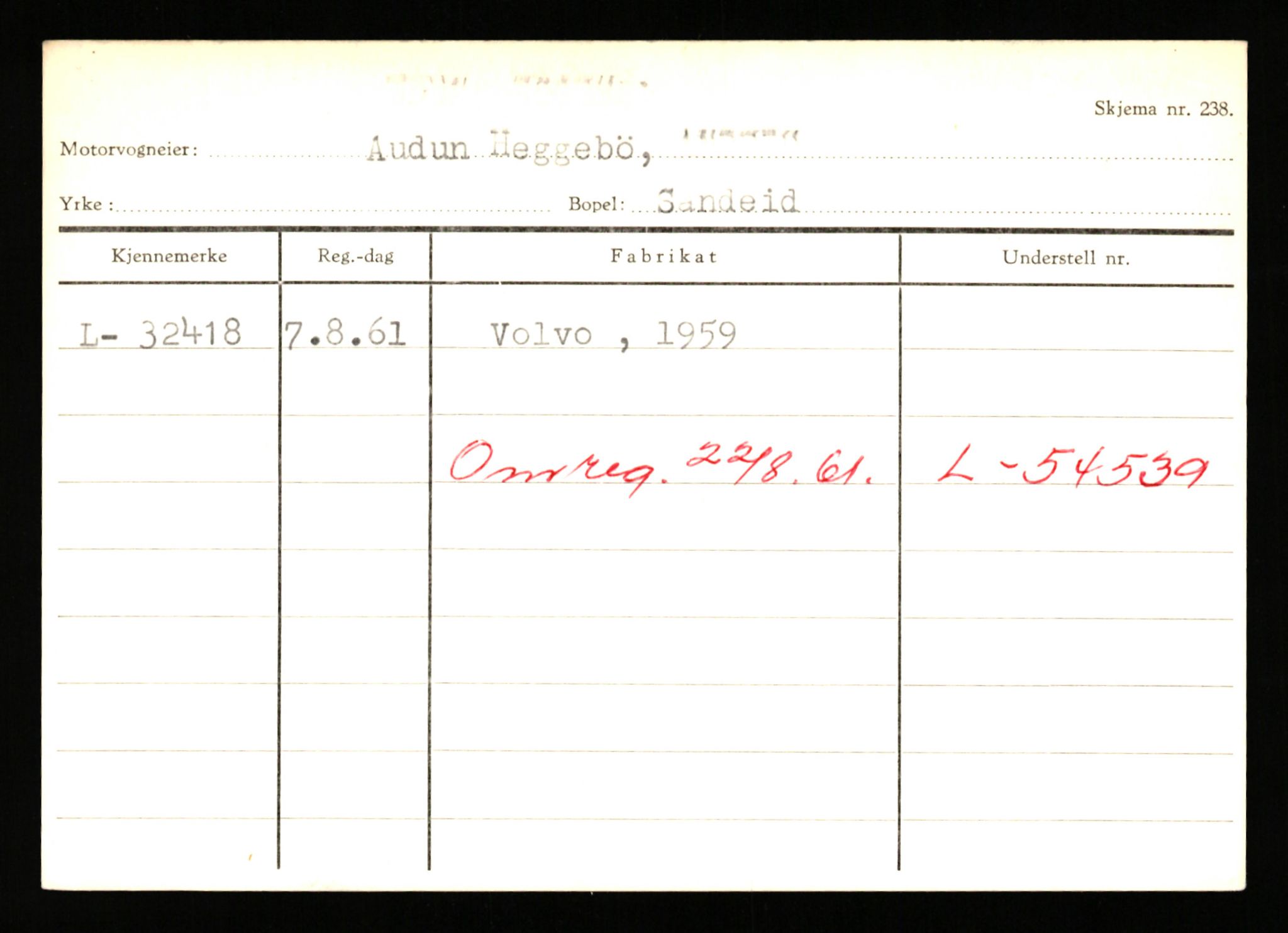 Stavanger trafikkstasjon, AV/SAST-A-101942/0/G/L0005: Registreringsnummer: 23000 - 34245, 1930-1971, p. 2924