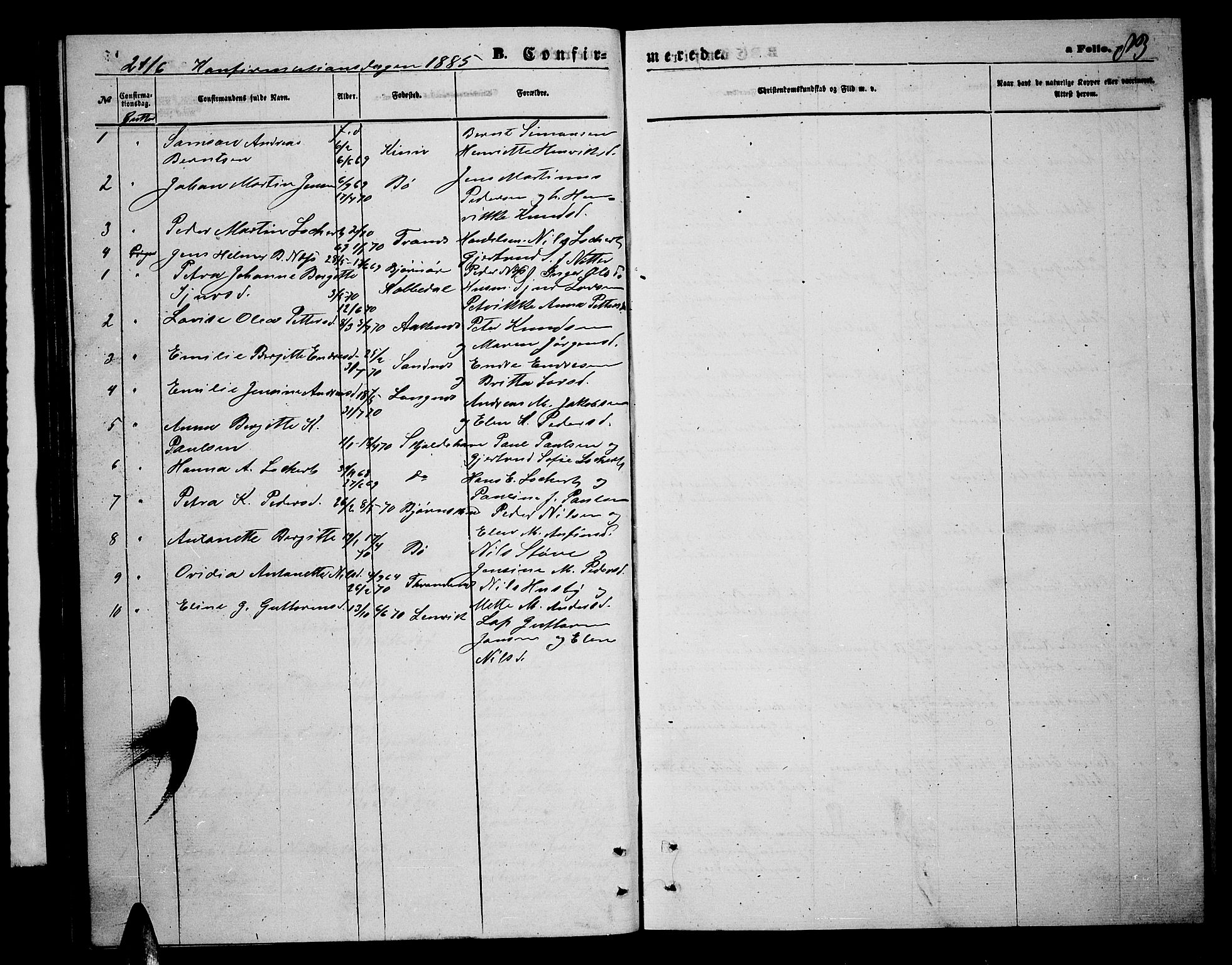 Ministerialprotokoller, klokkerbøker og fødselsregistre - Nordland, SAT/A-1459/898/L1426: Parish register (copy) no. 898C01, 1869-1886, p. 83