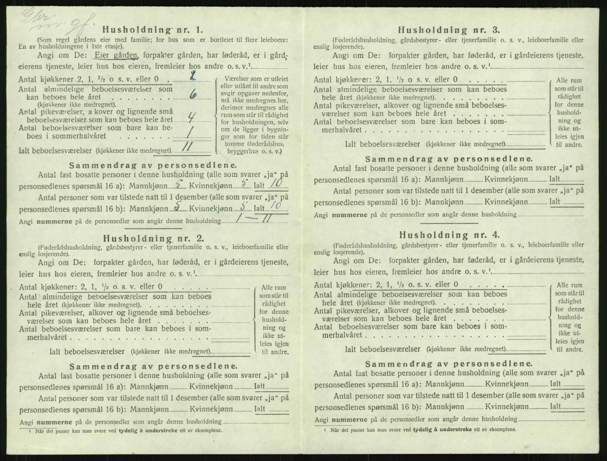 SAT, 1920 census for Stangvik, 1920, p. 567